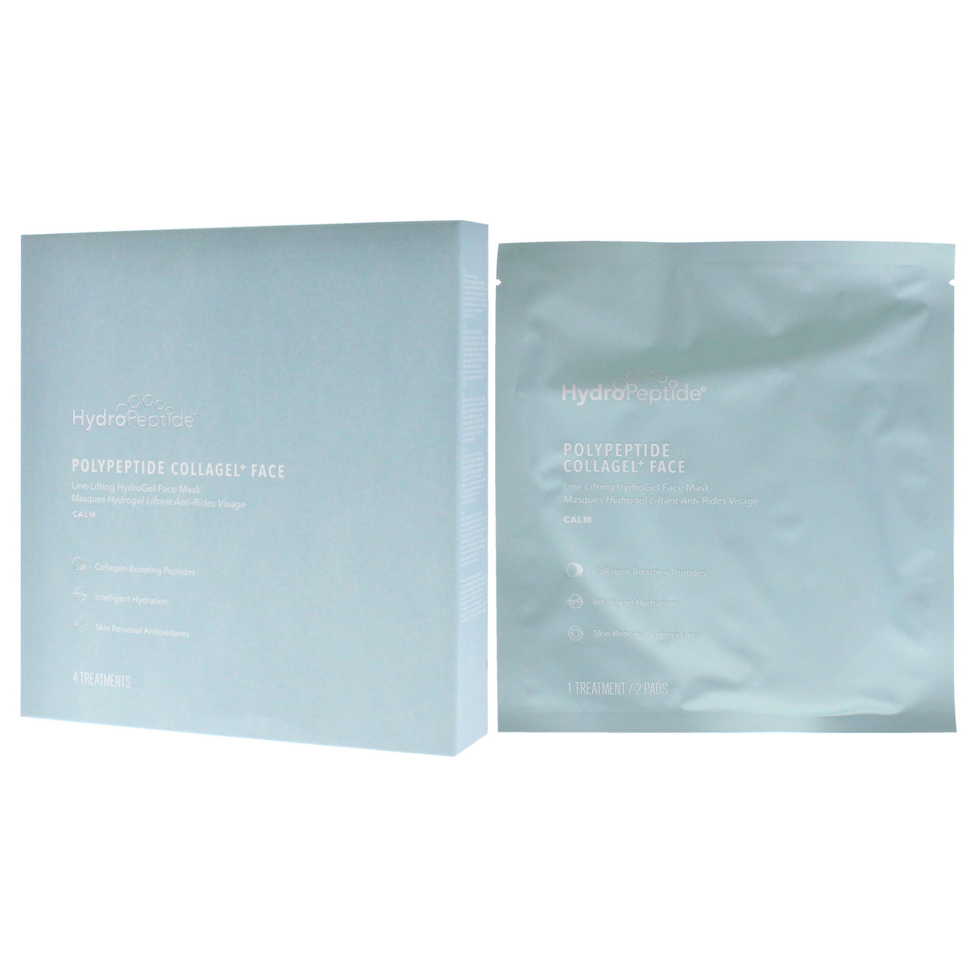 Polypeptide Collagel Plus Line Lifting Hydrogel Mask For Face by Hydropeptide for Unisex - 4 Pc Treatment, See Description, alternate image number 3