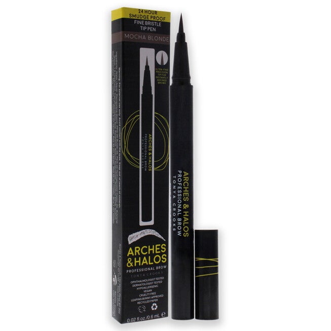 Fine Bristle Tip Pen - Mocha Blonde by Arches and Halos for Women - 0.02 oz Eyebrow Pen, NA, alternate image number null