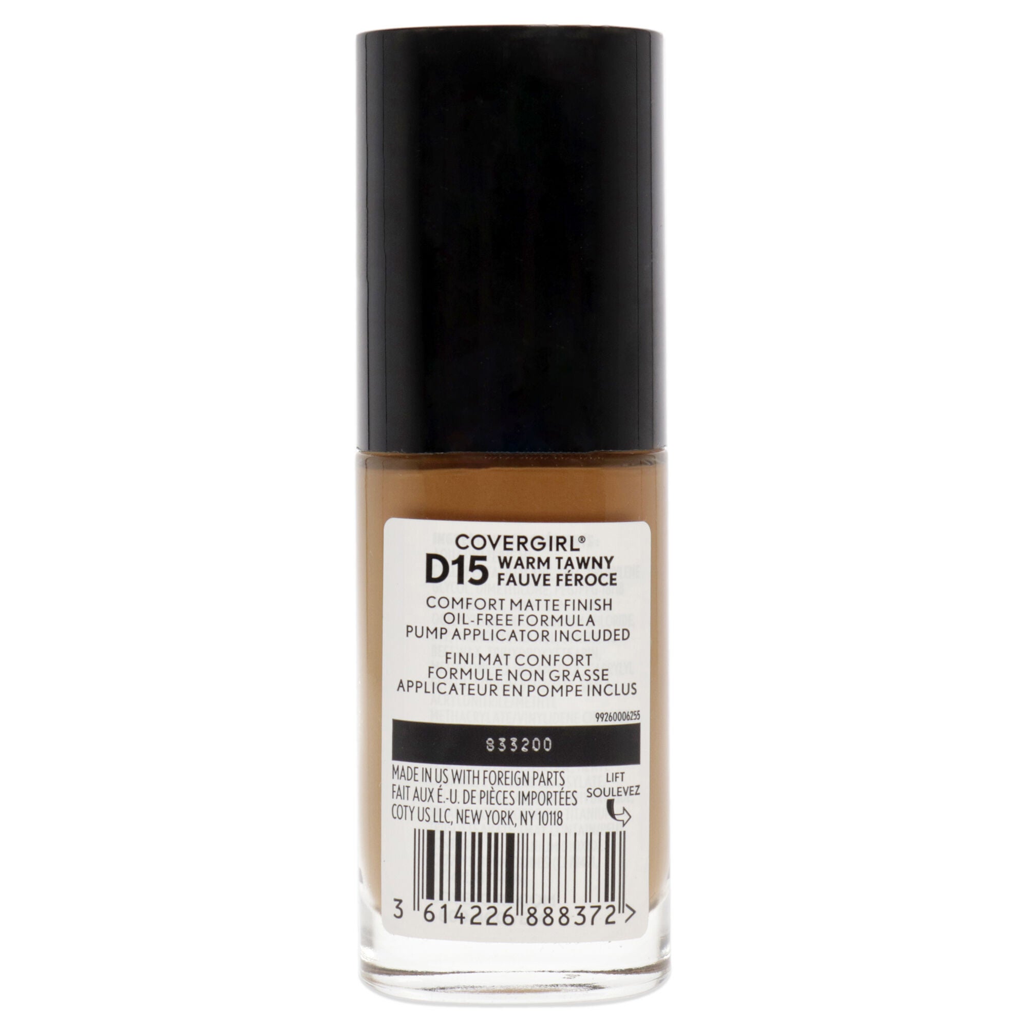 TruBlend Matte Made Liquid Foundation - D15 Warm Tawny by CoverGirl for Women - 1 oz Foundation, , alternate image number 3
