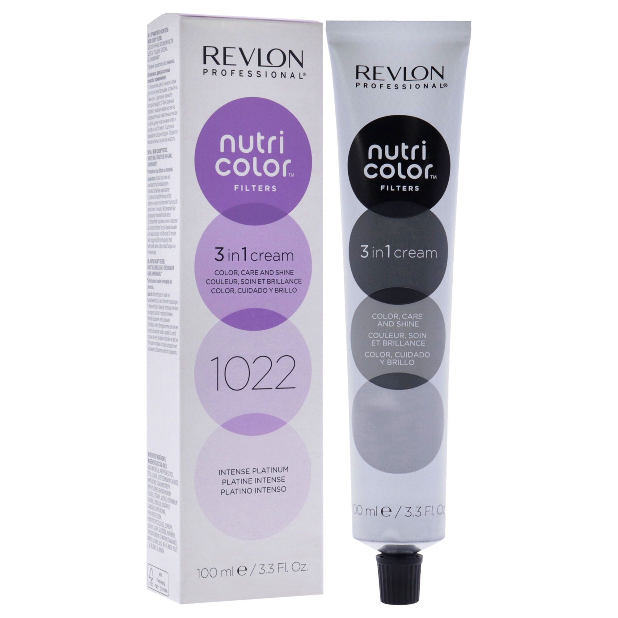 Nutri Color Cream - 1022 Intense Platinum by Revlon for Unisex - 3.3 oz Hair Color, See Description, alternate image number 1