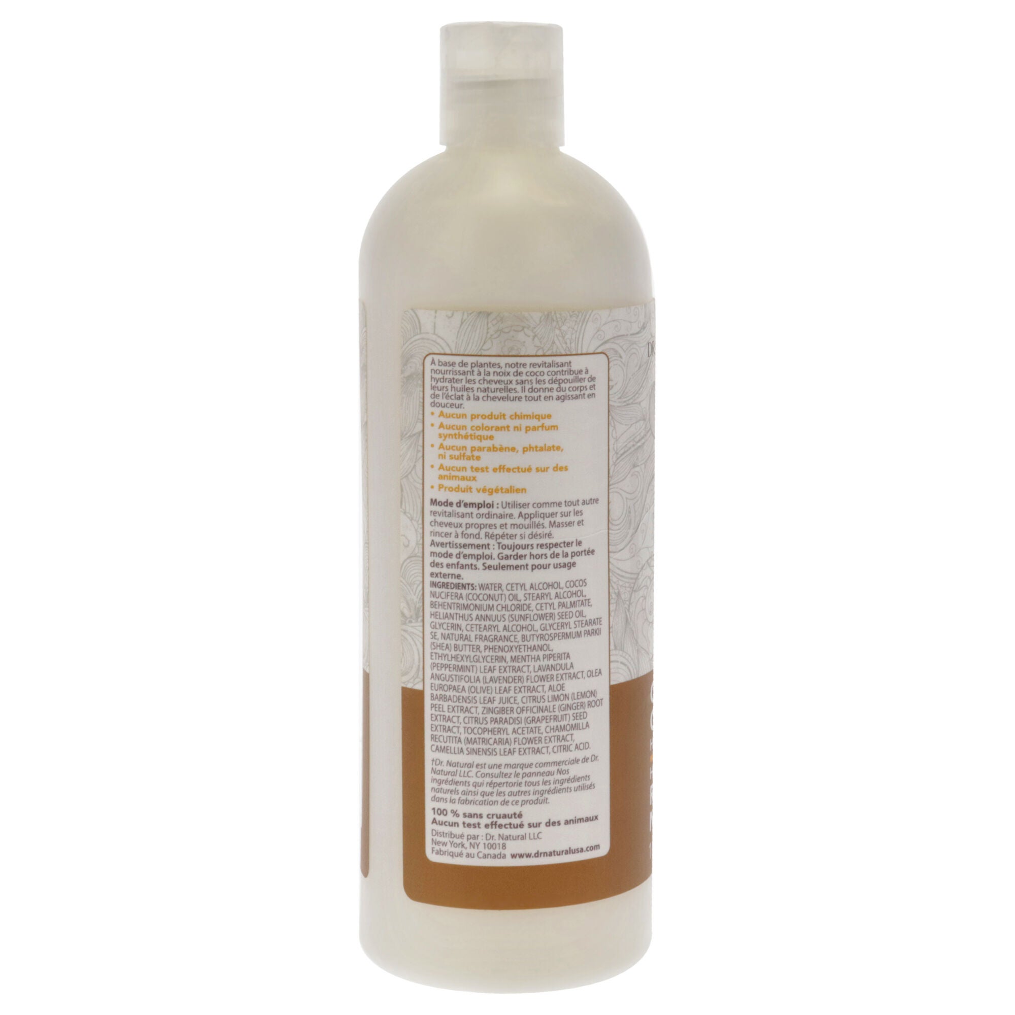 Hydrates and Restores Conditioner - Coconut by Dr. Natural for Unisex - 16 oz Conditioner, , alternate image number 3