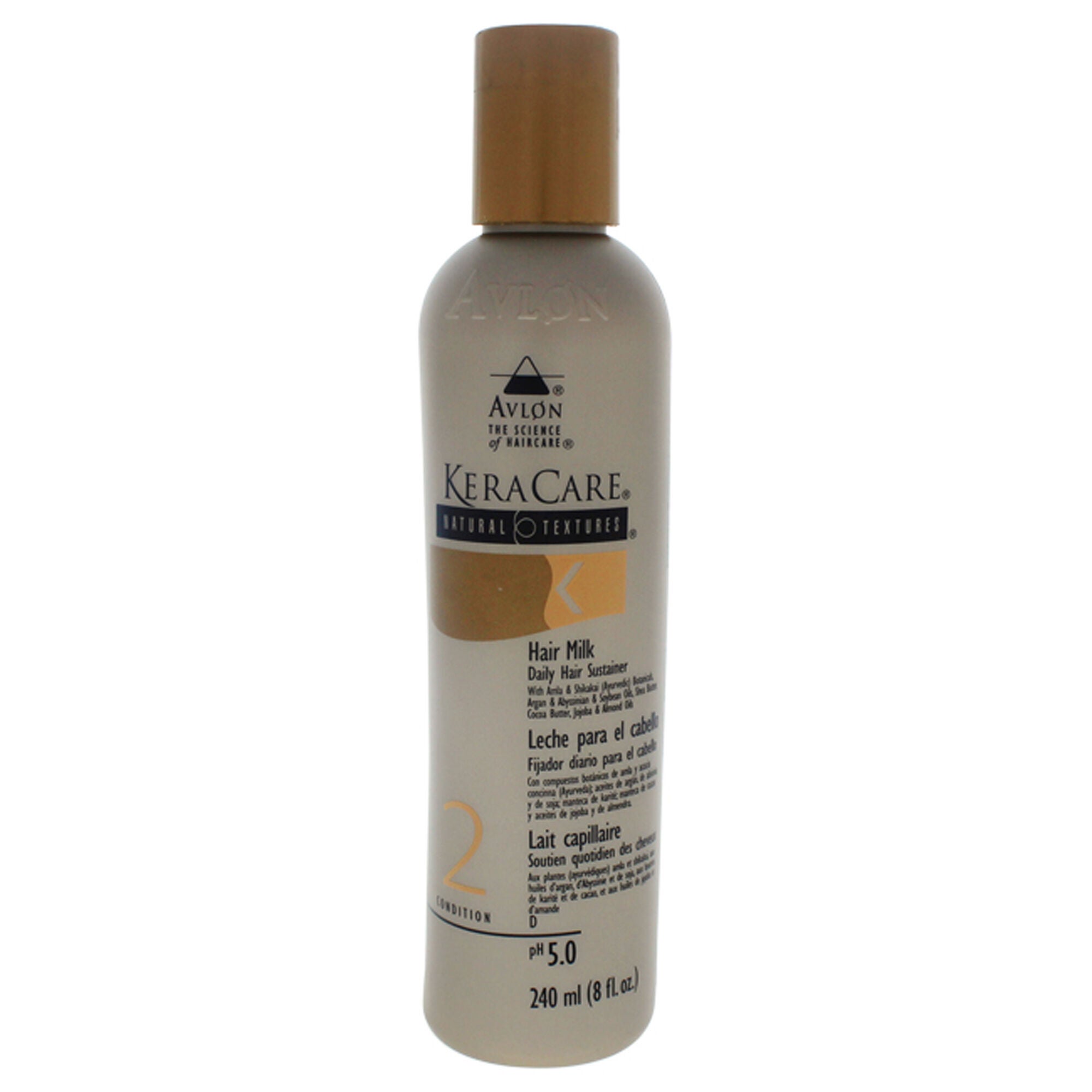 KeraCare Natural Textures Hair Milk by Avlon for Unisex - 8 oz Treatment, See Description, hi-res image number 0