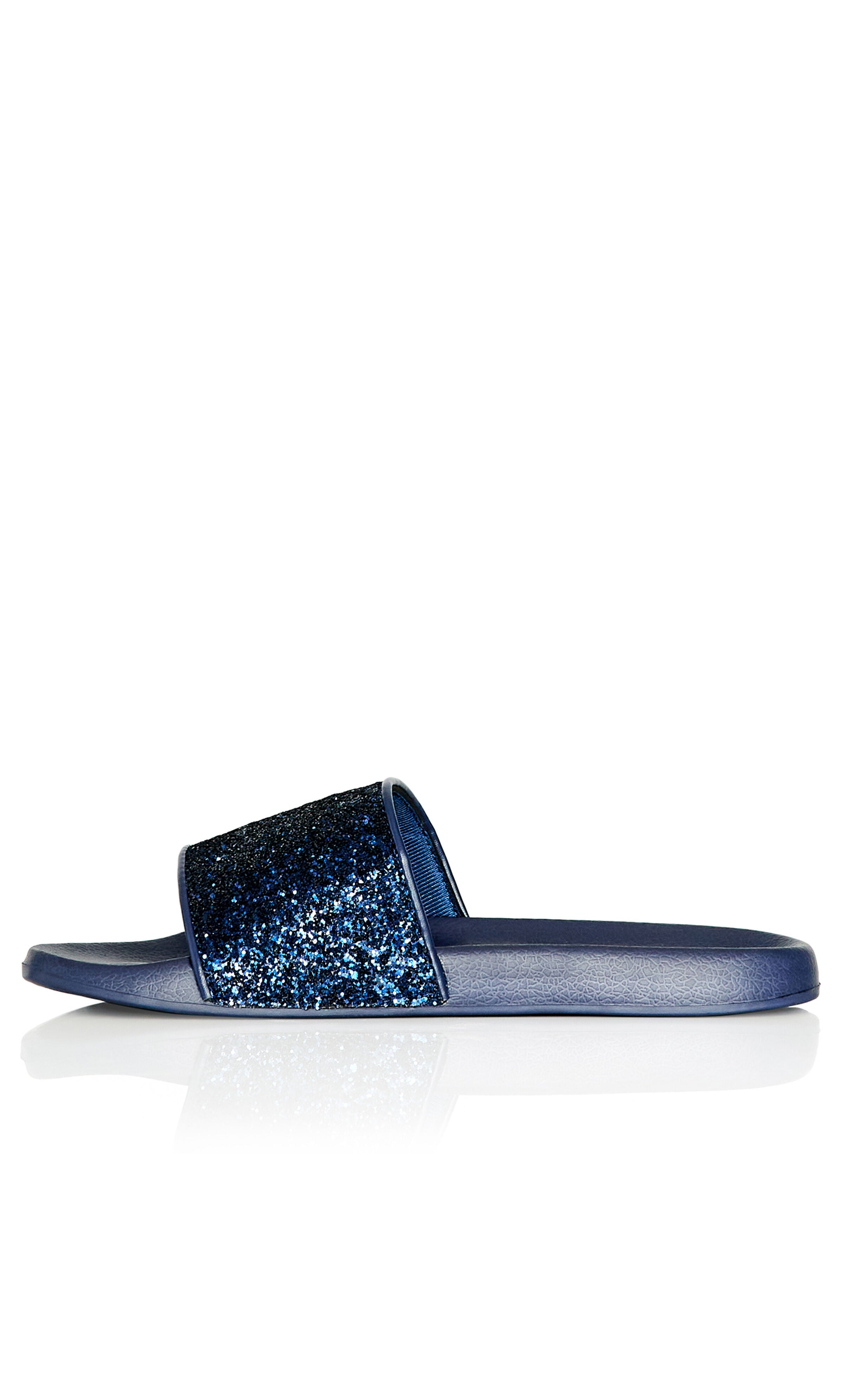 WIDE FIT Sally Sparkle Slide - navy, , alternate image number 3