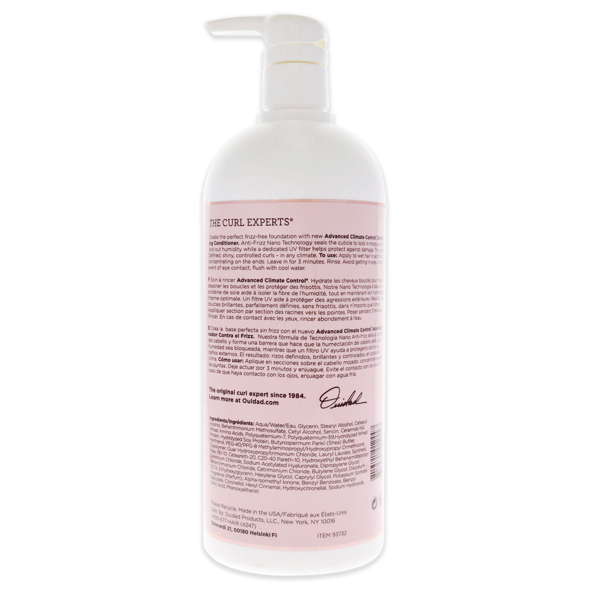 Advanced Climate Control Defrizzing Conditioner by Ouidad for Unisex - 33.8 oz Conditioner, See Description, alternate image number 1