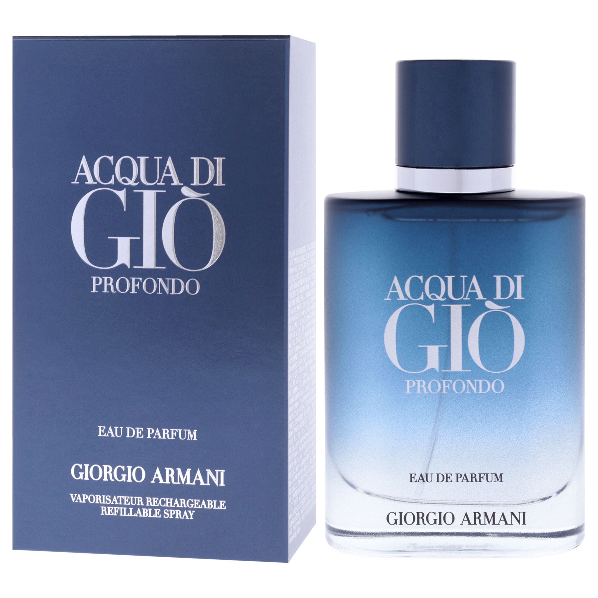 Acqua Di Gio Profondo by Giorgio Armani for Men - 1.6 oz EDP Spray, Clear, alternate image number 2