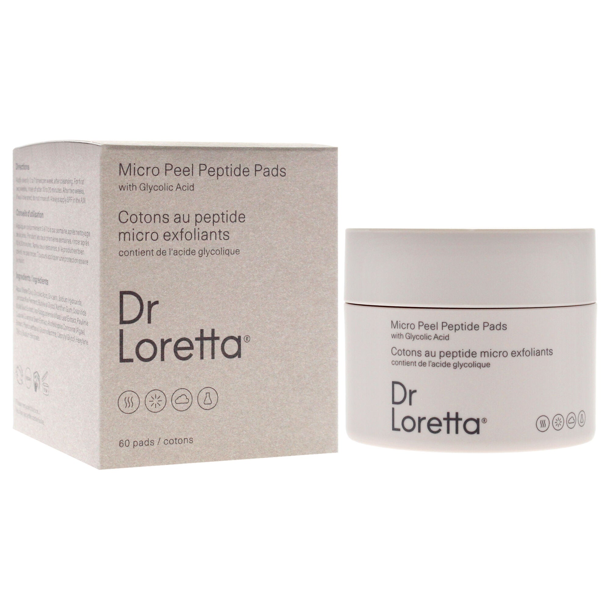 Micro Peel Peptide Pads by Dr. Loretta for Unisex - 60 Pc Pads, See Description, alternate image number 2