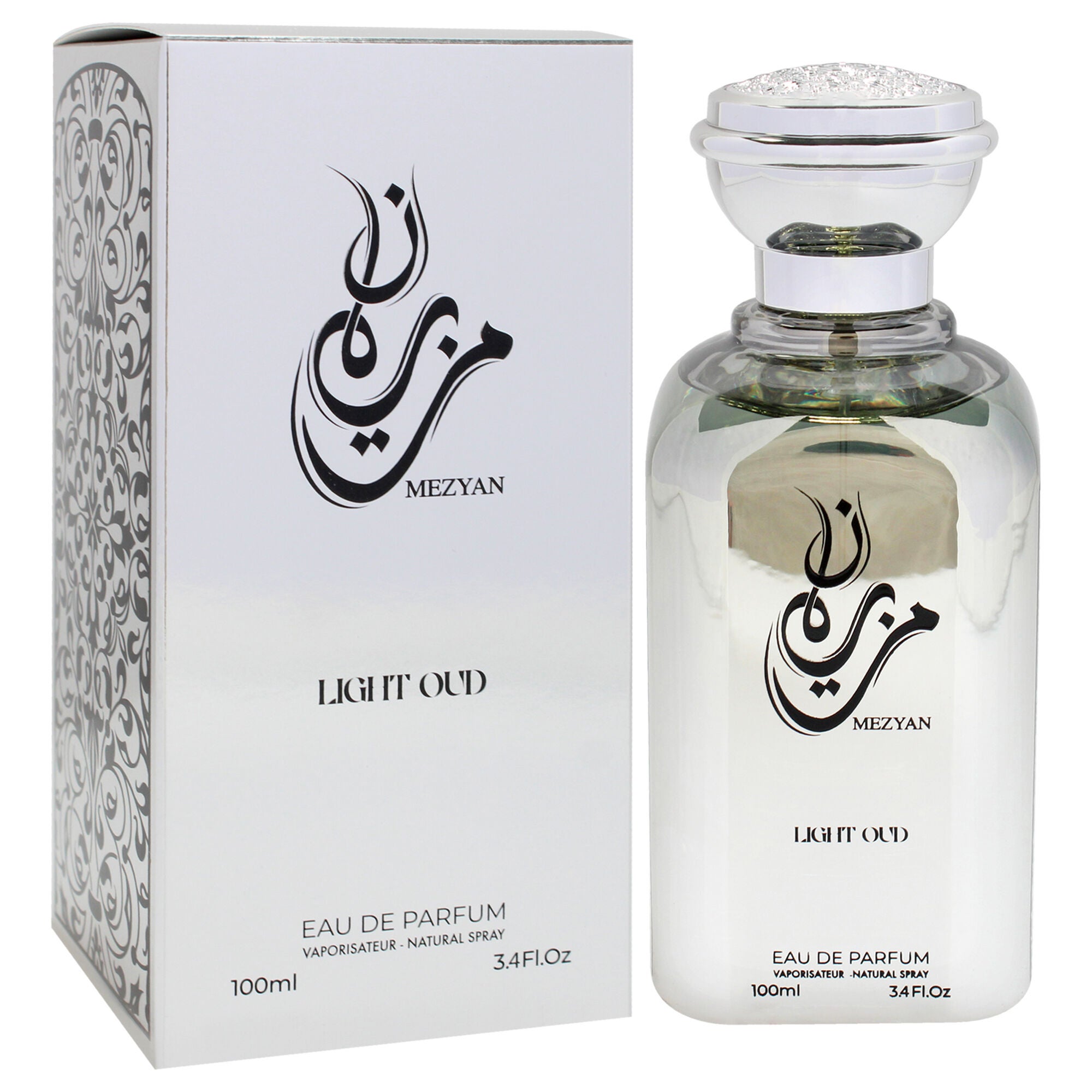 Mezyan Light Oud by Sezan for Women - 3.4 oz EDP Spray, Clear, alternate image number 2