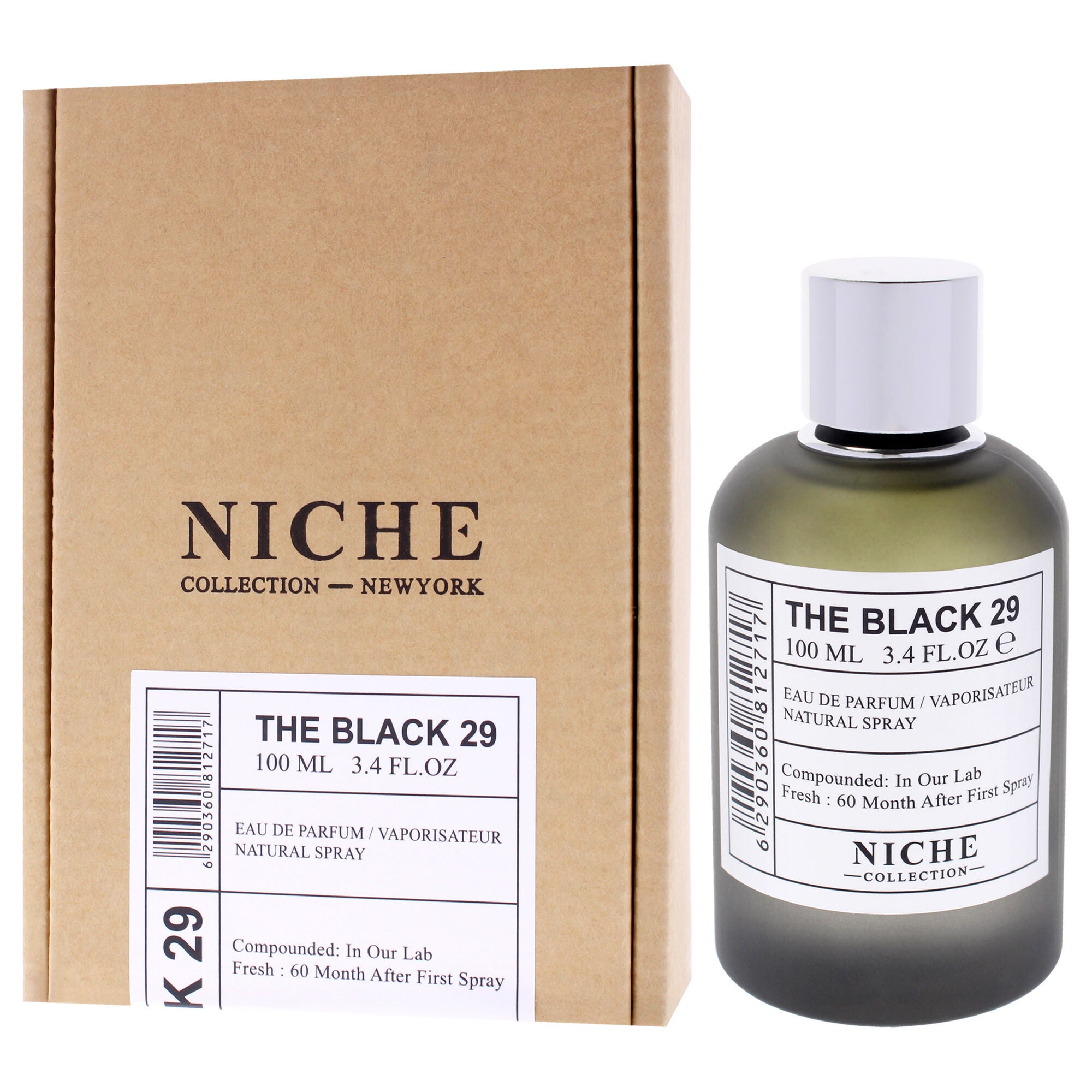 Niche Collection - The Black 29 by Khalis for Men - 3.4 oz EDP Spray, Clear, alternate image number 3