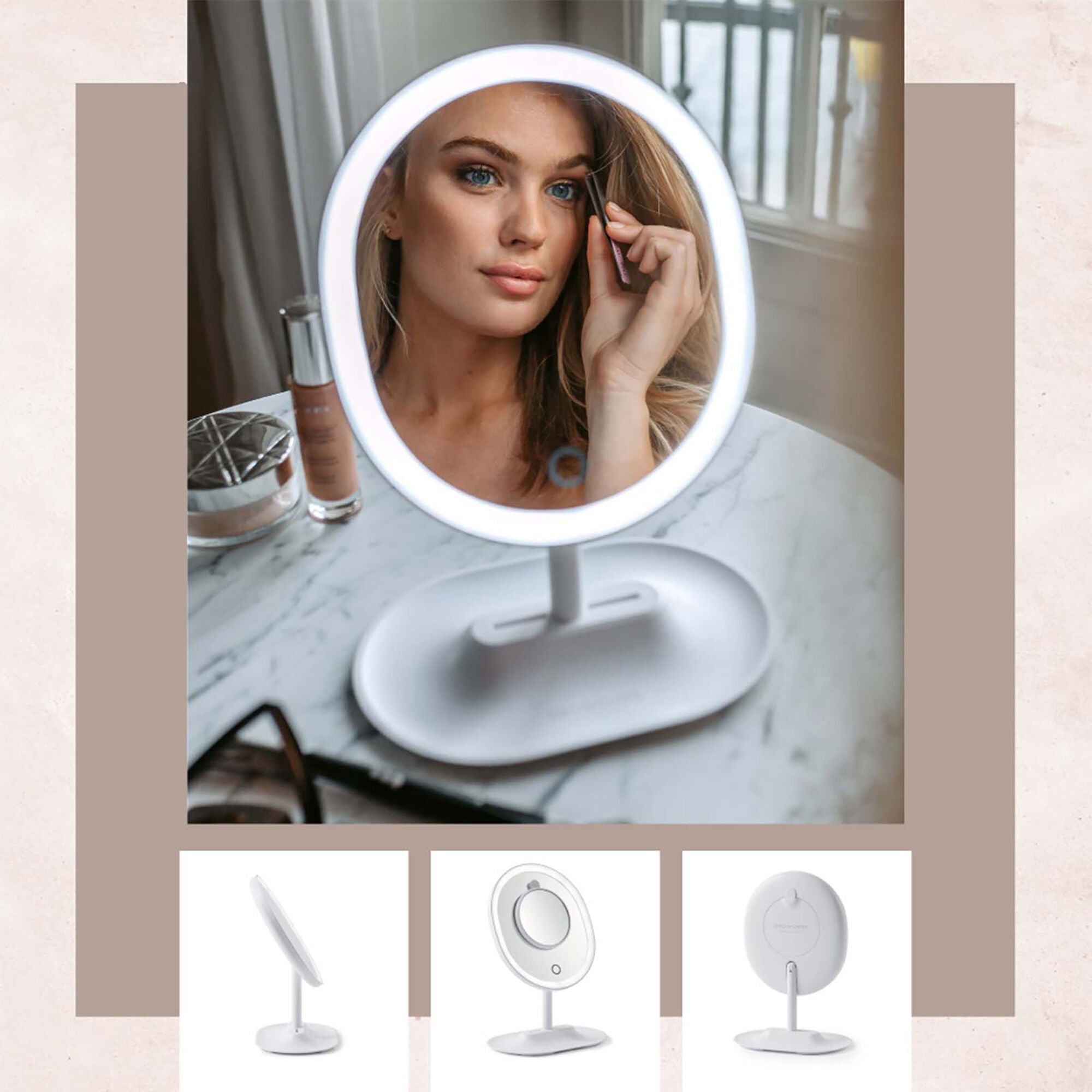 Original Lighted Makeup Mirror by Browgame for Women - 1 Pc Mirror, See Description, alternate image number 2