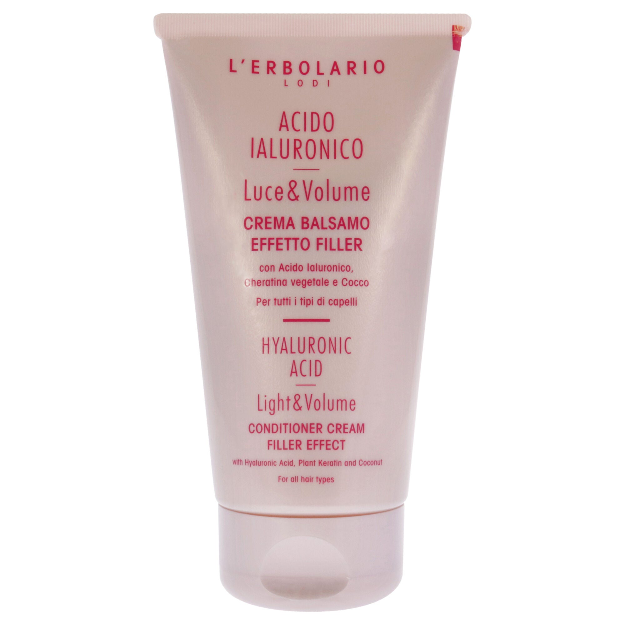 Hyaluronic Acid Light and Volume Conditioner Cream by LErbolario for Unisex - 5.07 oz Conditioner, See Description, alternate image number 4