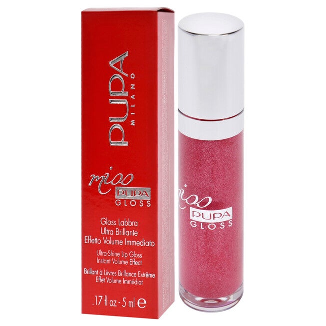 Miss Pupa Gloss Ultra-Shine Lip Gloss - 304 French Kiss by Pupa Milano for Women - 0.17 oz Lip Gloss, NA, alternate image number null