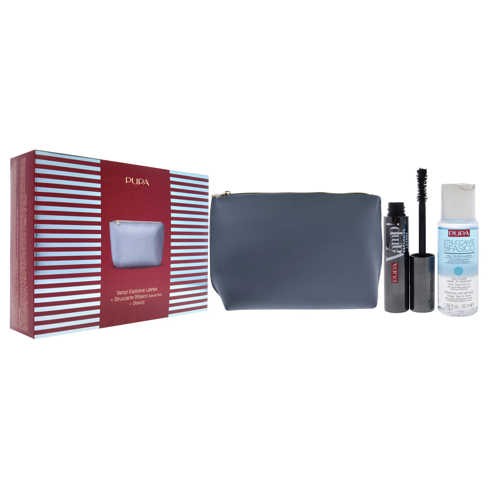 Vamp! Explosive Lashes and Two-Phase Make-Up Remover Set by Pupa Milano for Women - 3 Pc Kit, See Description, alternate image number 2