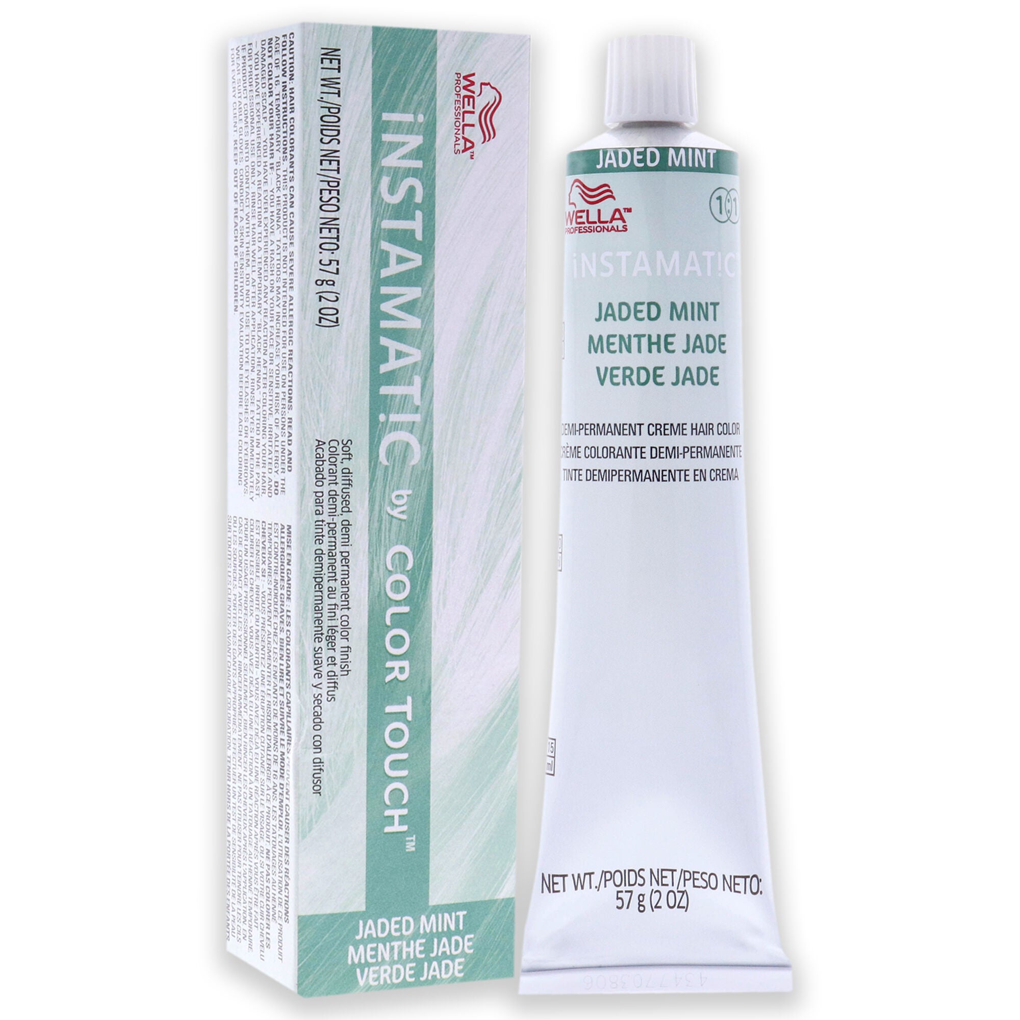 Instamatic By Color Touch Demi-Permanent Hair Color - Jaded Mint by Wella for Unisex - 2 oz Hair Color, See Description, alternate image number 1