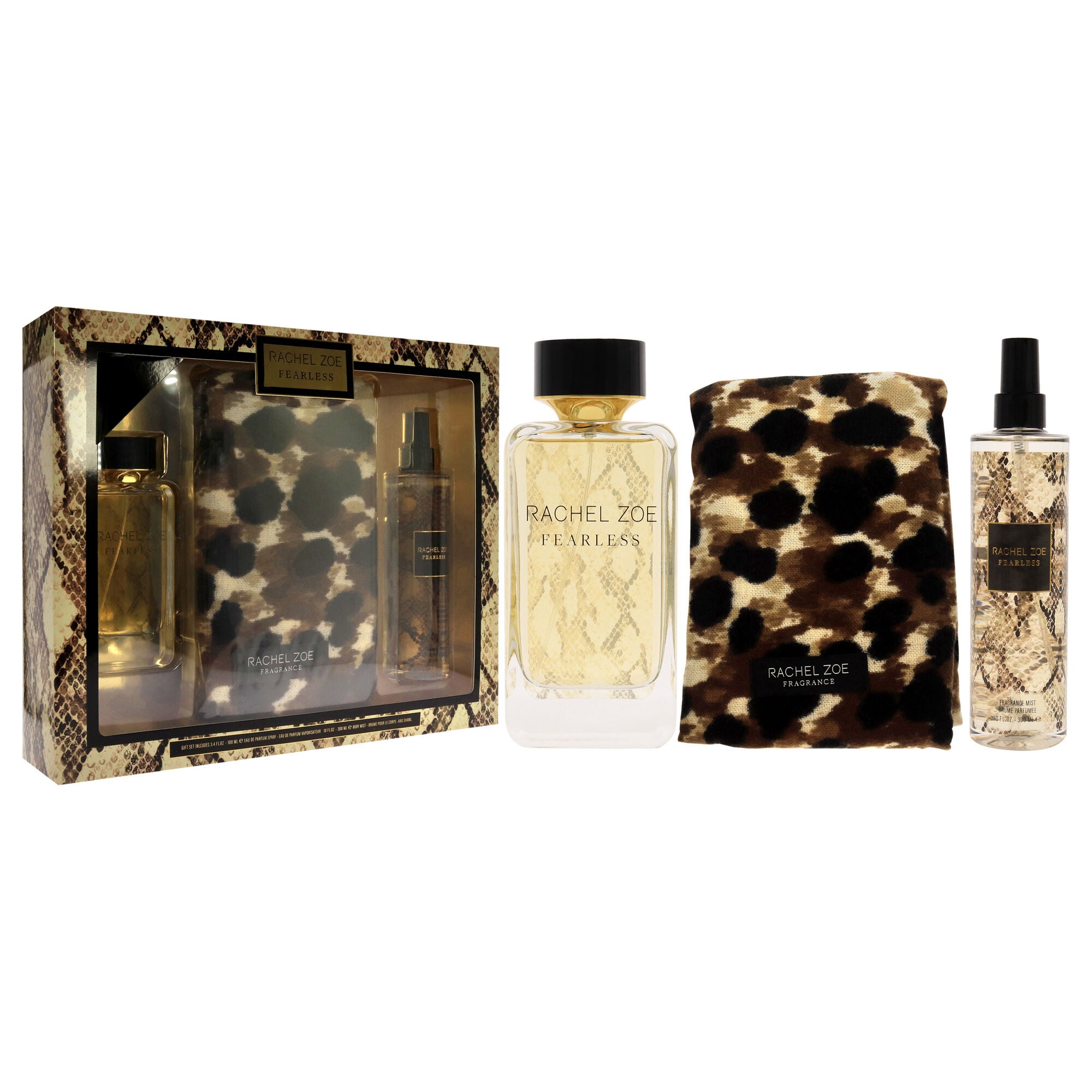 Fearless by Rachel Zoe for Women - 3 Pc Gift Set 3.4oz EDP Spray, 10oz Body Mist, Scarf, See Description, alternate image number 2