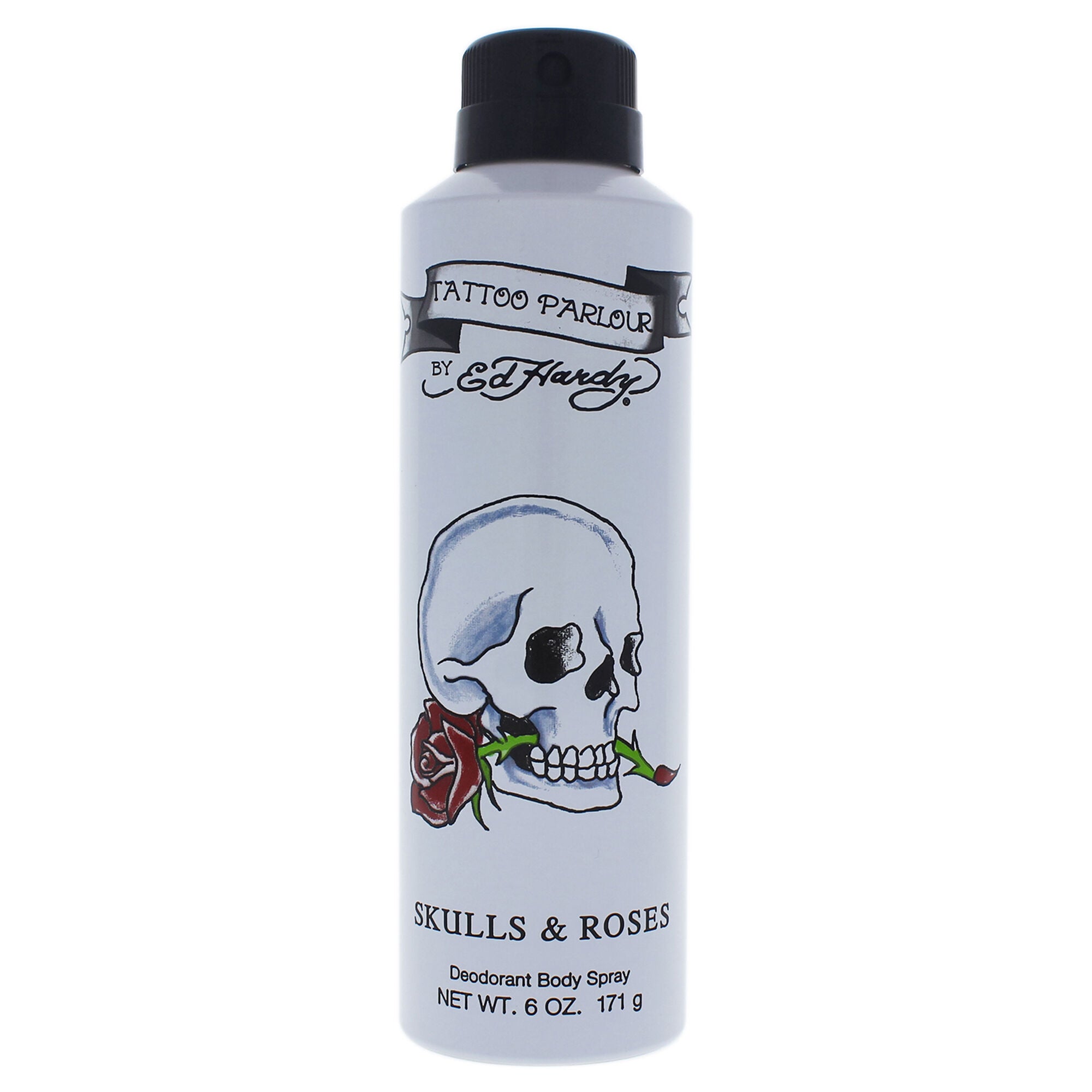Ed Hardy Skulls and Roses by Christian Audigier for Men - 6 oz Deodorant Body Spray, See Description, hi-res image number 0