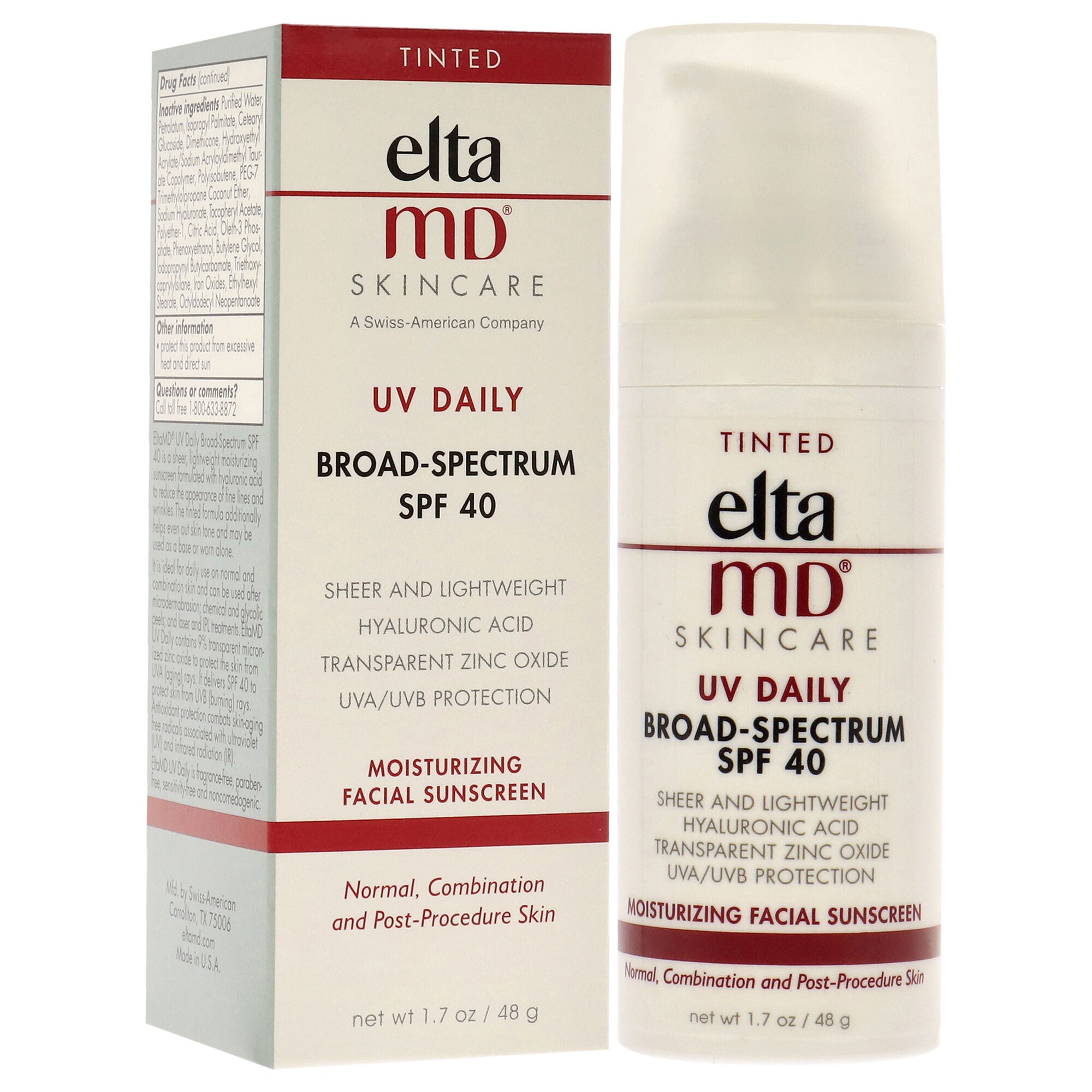 UV Daily Sunscreen SPF 40 - Tinted by EltaMD for Unisex - 1.7 oz Sunscreen, , alternate image number 7