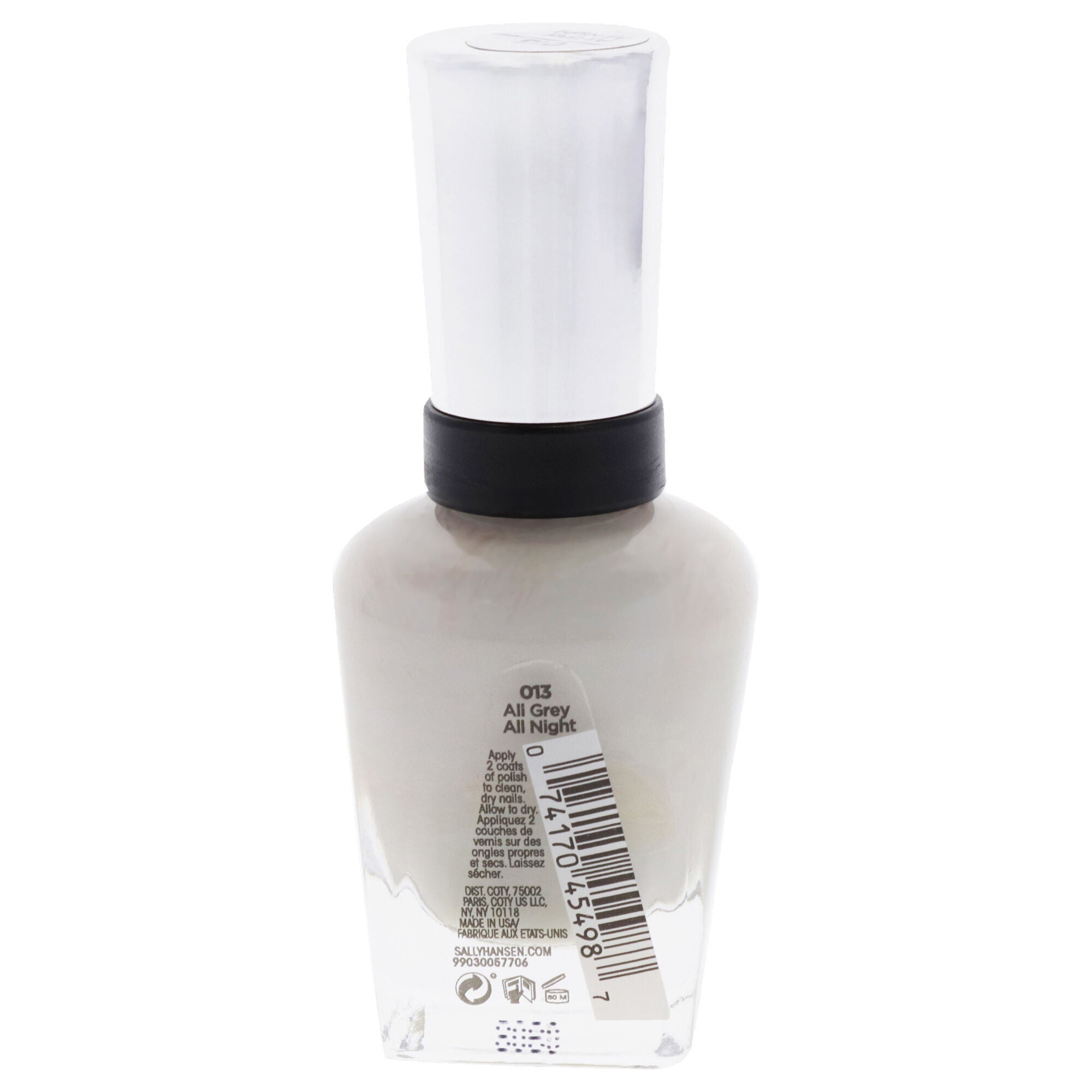 Complete Salon Manicure - 013 All Grey All Night by Sally Hansen for Women - 0.5 oz Nail Polish, See Description, alternate image number 1