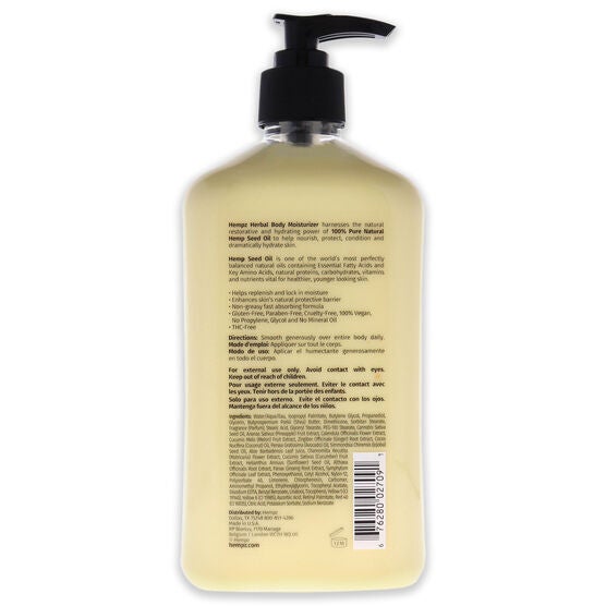 Sweet Pineapple and Honey Melon Herbal Body Moisturizer by Hempz for Unisex - 17 oz Moisturizer, , alternate image number null