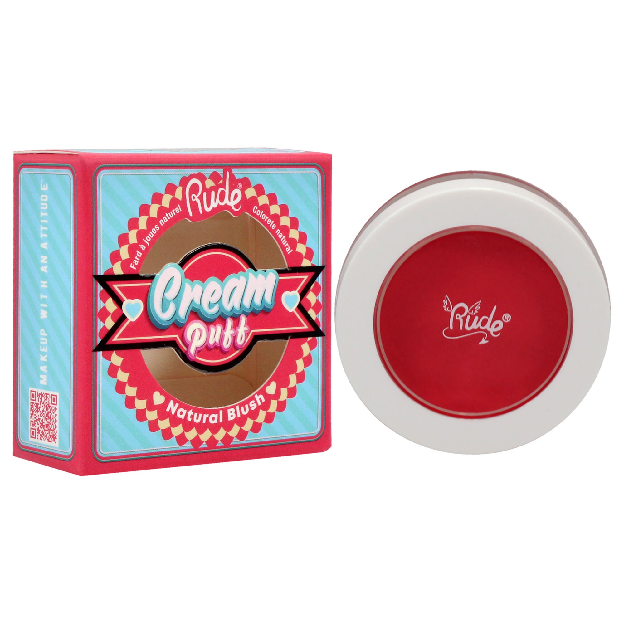 Cream Puff Natural Blush - 21041 Cake Pop by Rude Cosmetics for Women - 0.21 oz Blush, See Description, alternate image number 2