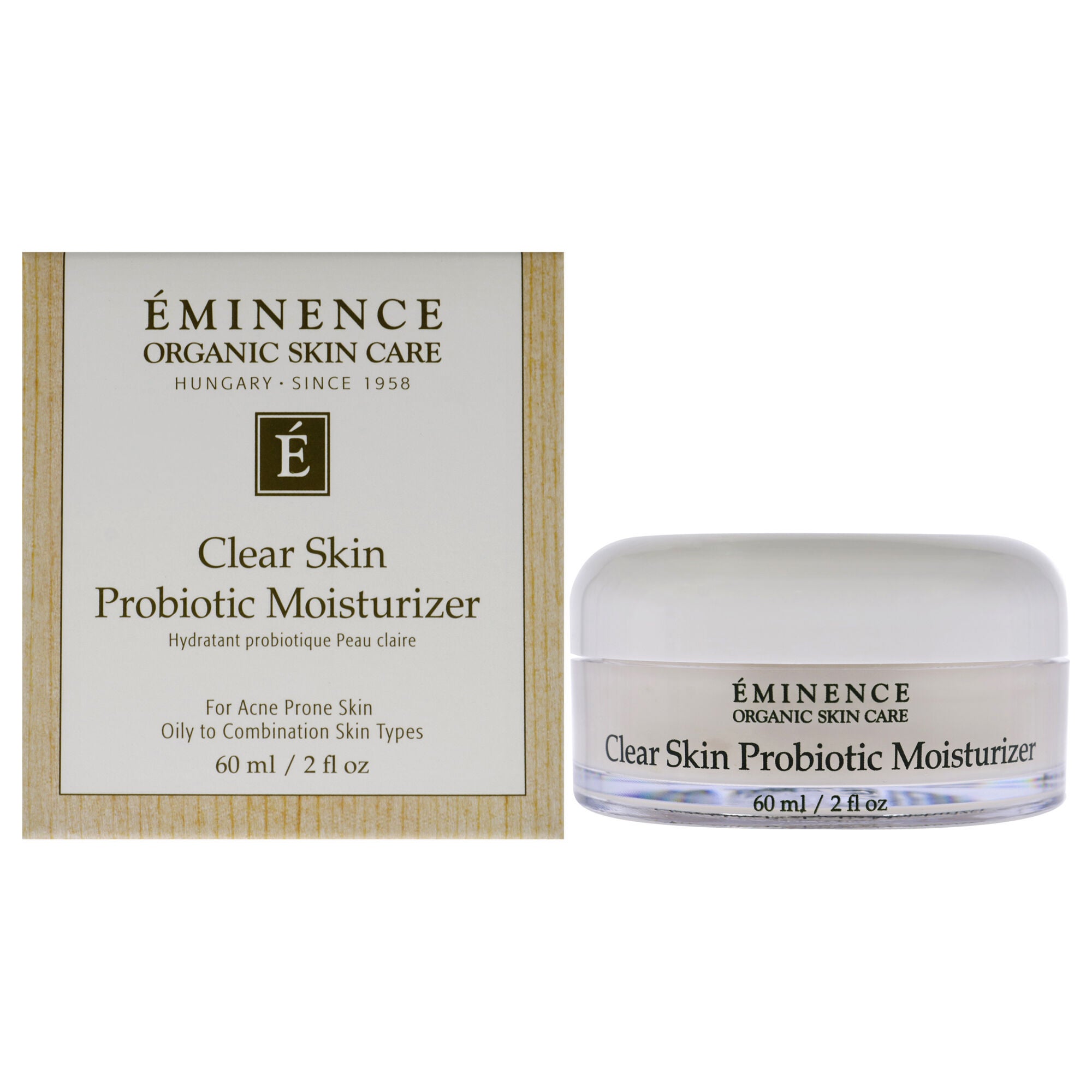 Clear Skin Probiotic Moisturizer by Eminence for Unisex - 2 oz Moisturizer, See Description, hi-res image number 0