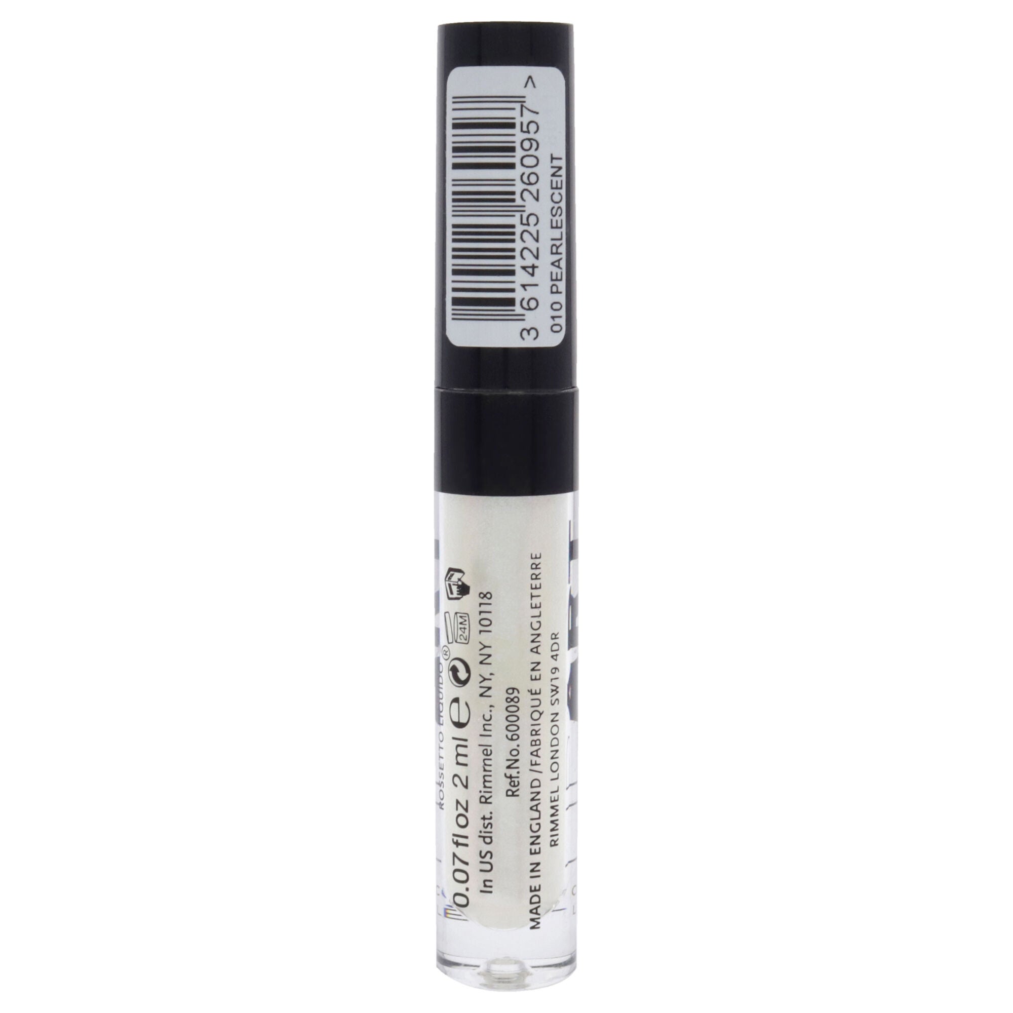 Lip Art Top Coat - 010 Pearlescent by Rimmel London for Women - 0.07 oz Lip Gloss, See Description, alternate image number 2