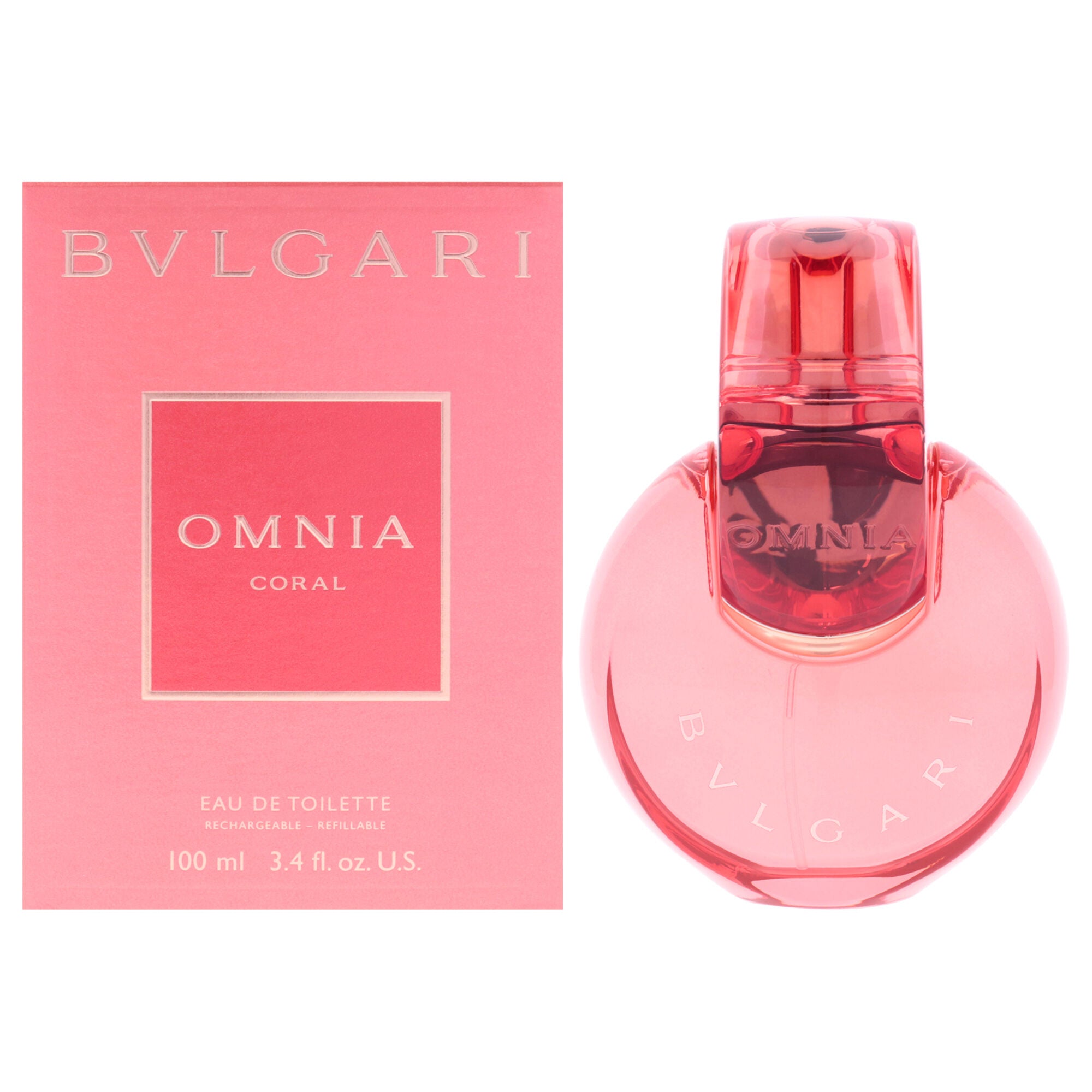 Bvlgari Omnia Coral by Bvlgari for Women - 3.4 oz EDT Spray (Refillable), Clear, hi-res image number 0