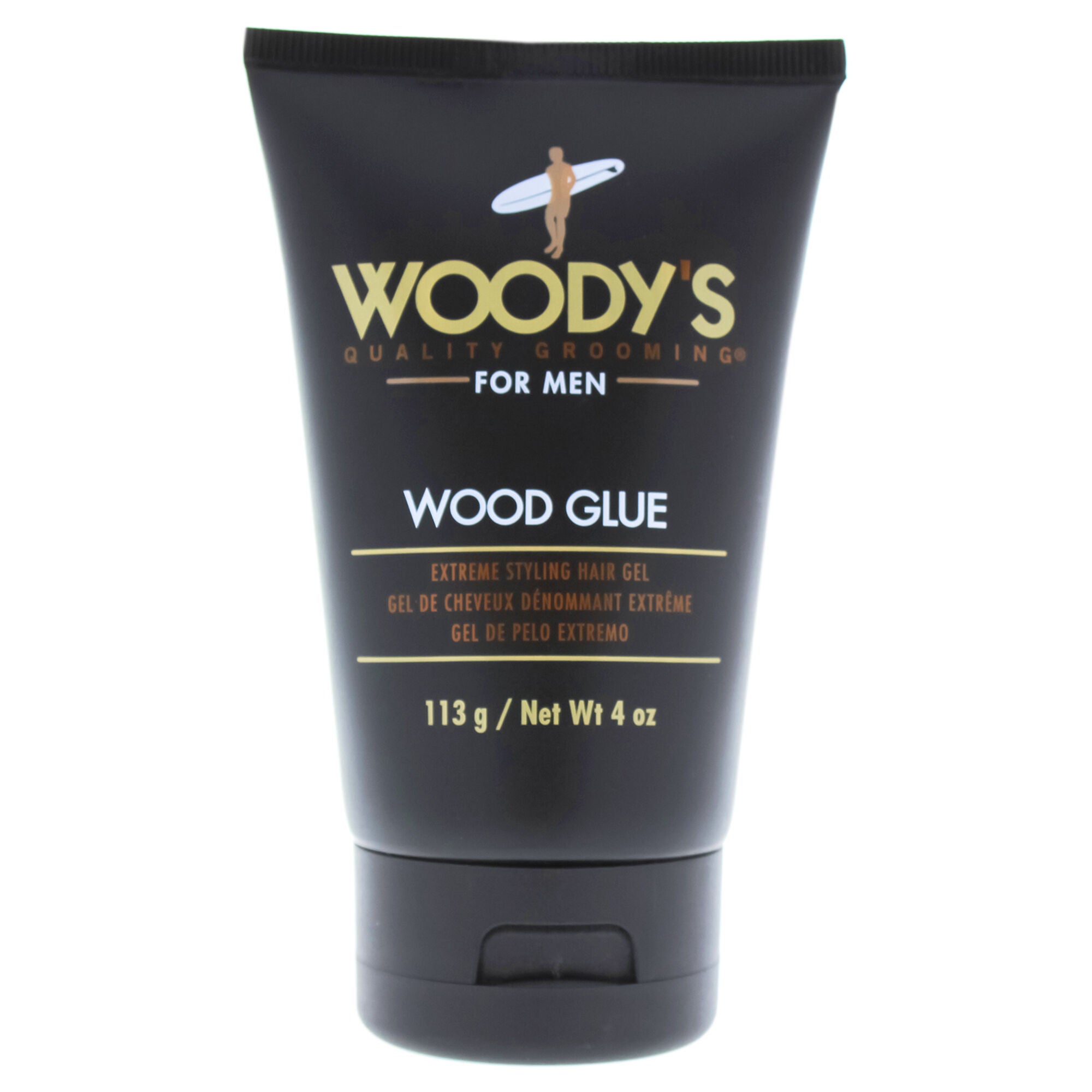 Wood Glue Extreme Styling Gel by Woodys for Men - 4 oz Gel, , alternate image number 1