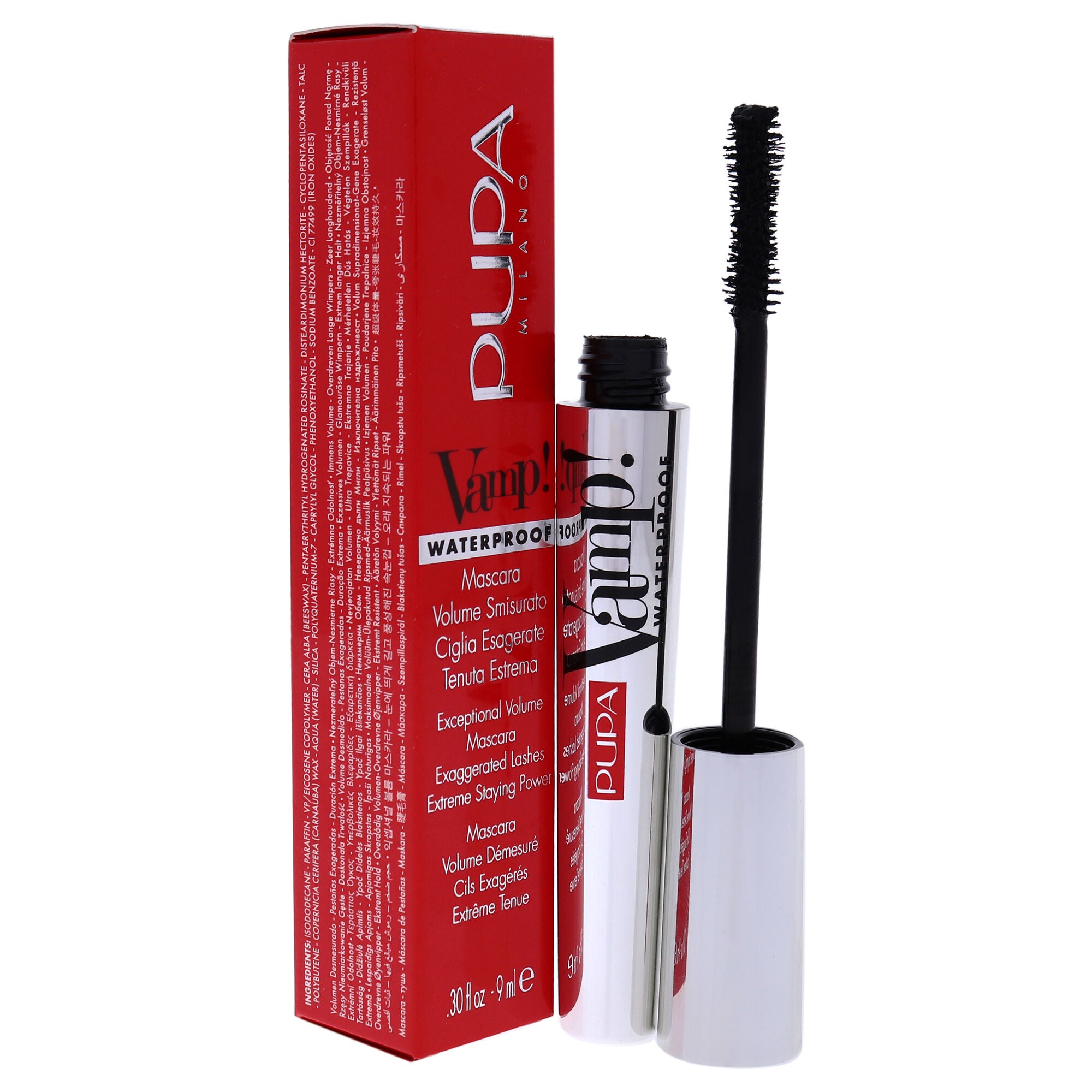 Vamp! Waterproof Mascara - 001 Extra Black by Pupa Milano for Women - 0.30 oz Mascara, , alternate image number 6