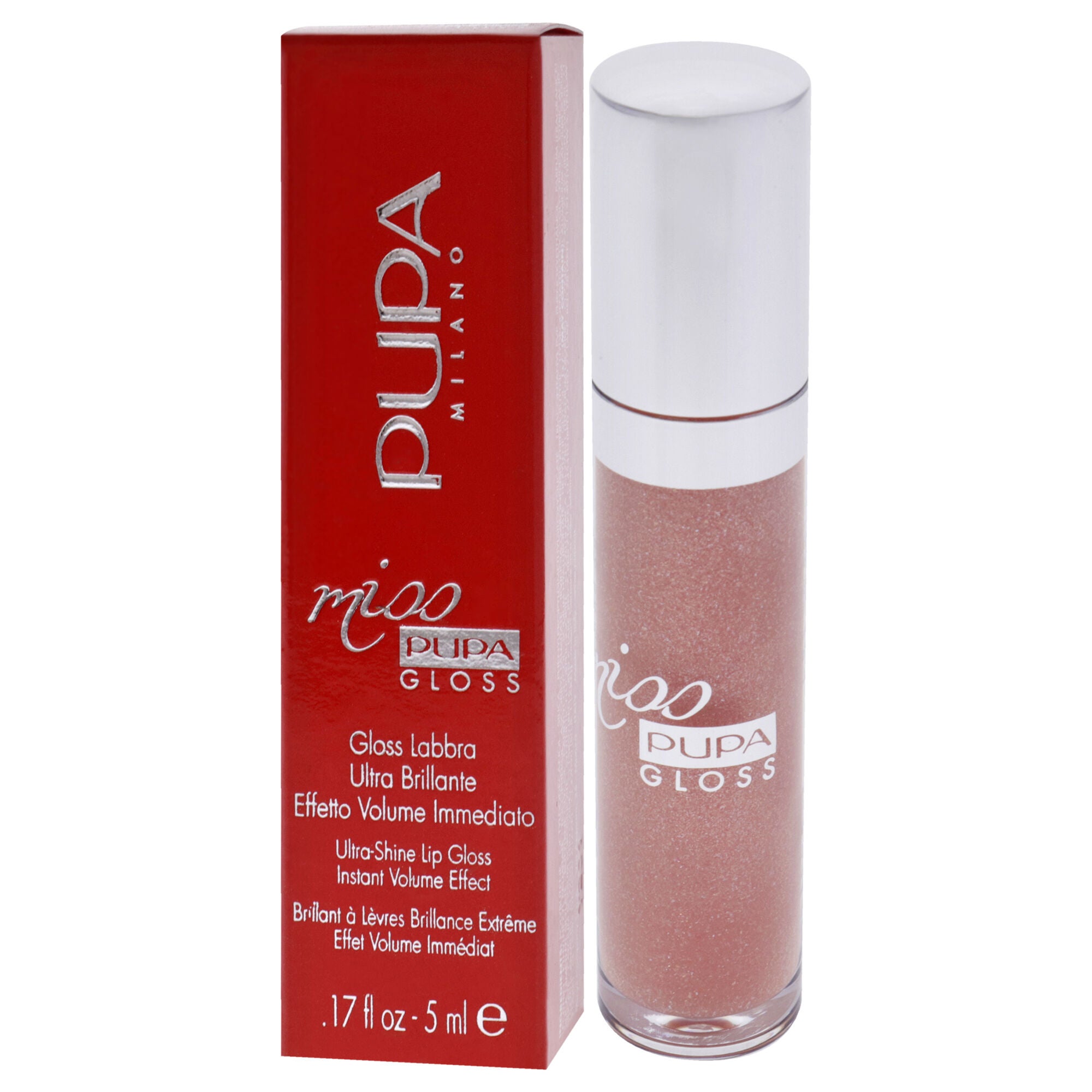 Miss Pupa Gloss Ultra-Shine Lip Gloss - 102 Sexy Skin by Pupa Milano for Women - 0.17 oz Lip Gloss, See Description, alternate image number 2