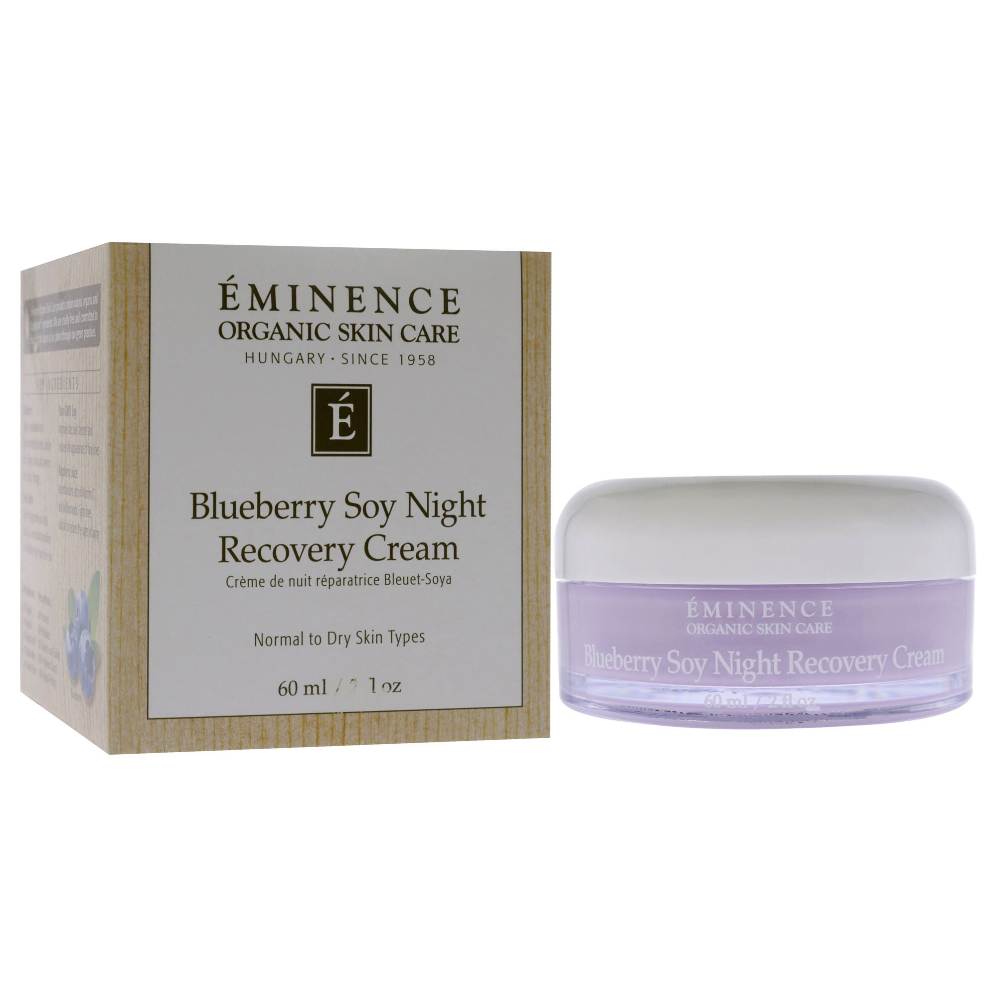 Blueberry Soy Night Recovery Cream by Eminence for Unisex - 2 oz Cream, See Description, alternate image number 2