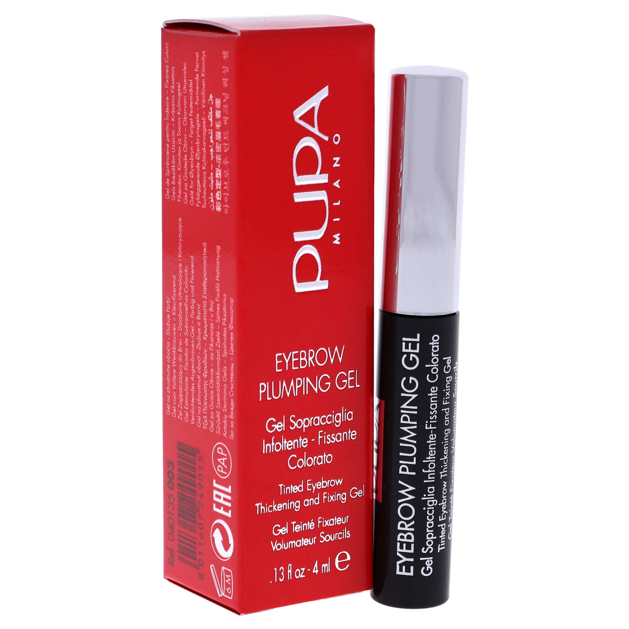 Eyebrow Plumping Gel - 003 Dark Brown by Pupa Milano for Women - 0.13 oz Eyebrow Gel, See Description, alternate image number 1