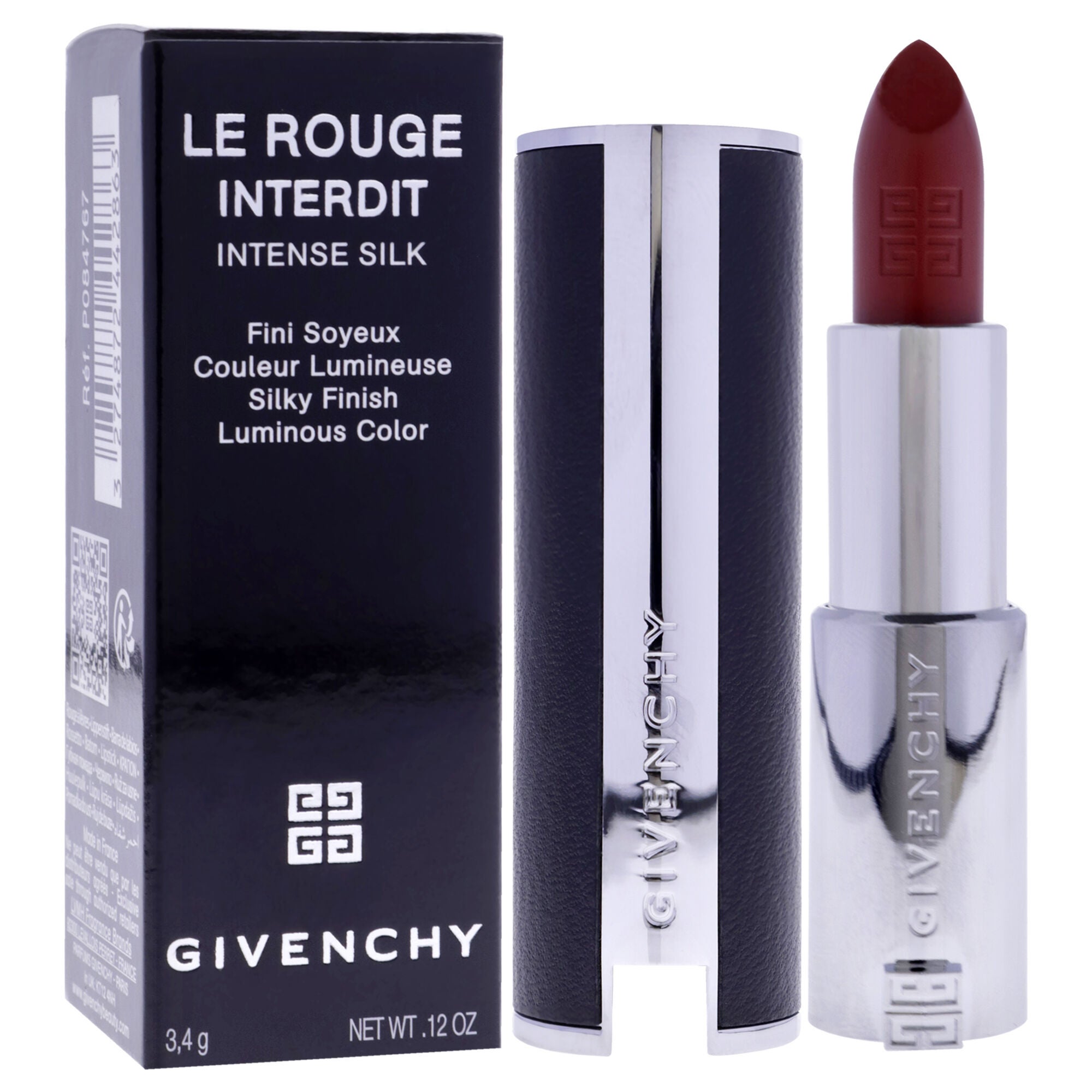 Le Rouge Interdit Intense Silk Lipstick - 227 Rouge Infuse by Givenchy for Women - 0.12 oz Lipstick (Refillable), Pink, alternate image number 1