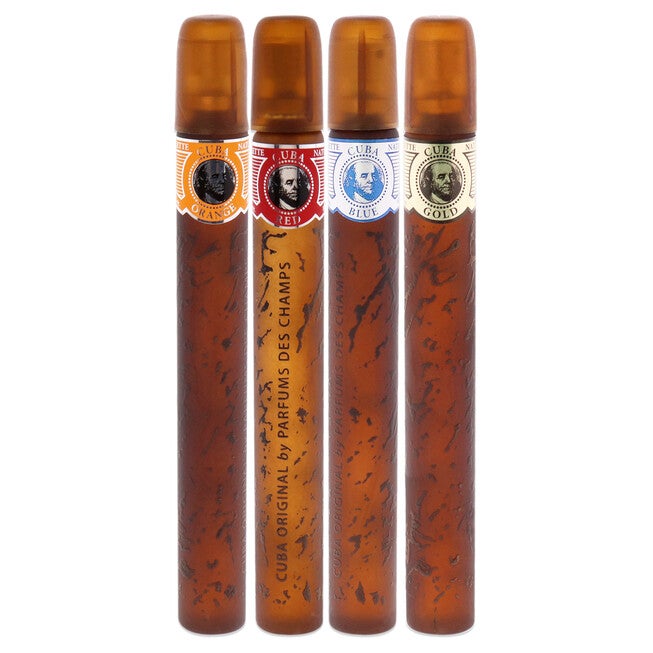 Cuba by Cuba for Men - 4 Pc Gift Set 1.17oz Cuba Gold, 1.17oz Cuba Blue, 1.17oz Cuba Red, 1.17oz Cuba Orange, NA, alternate image number null