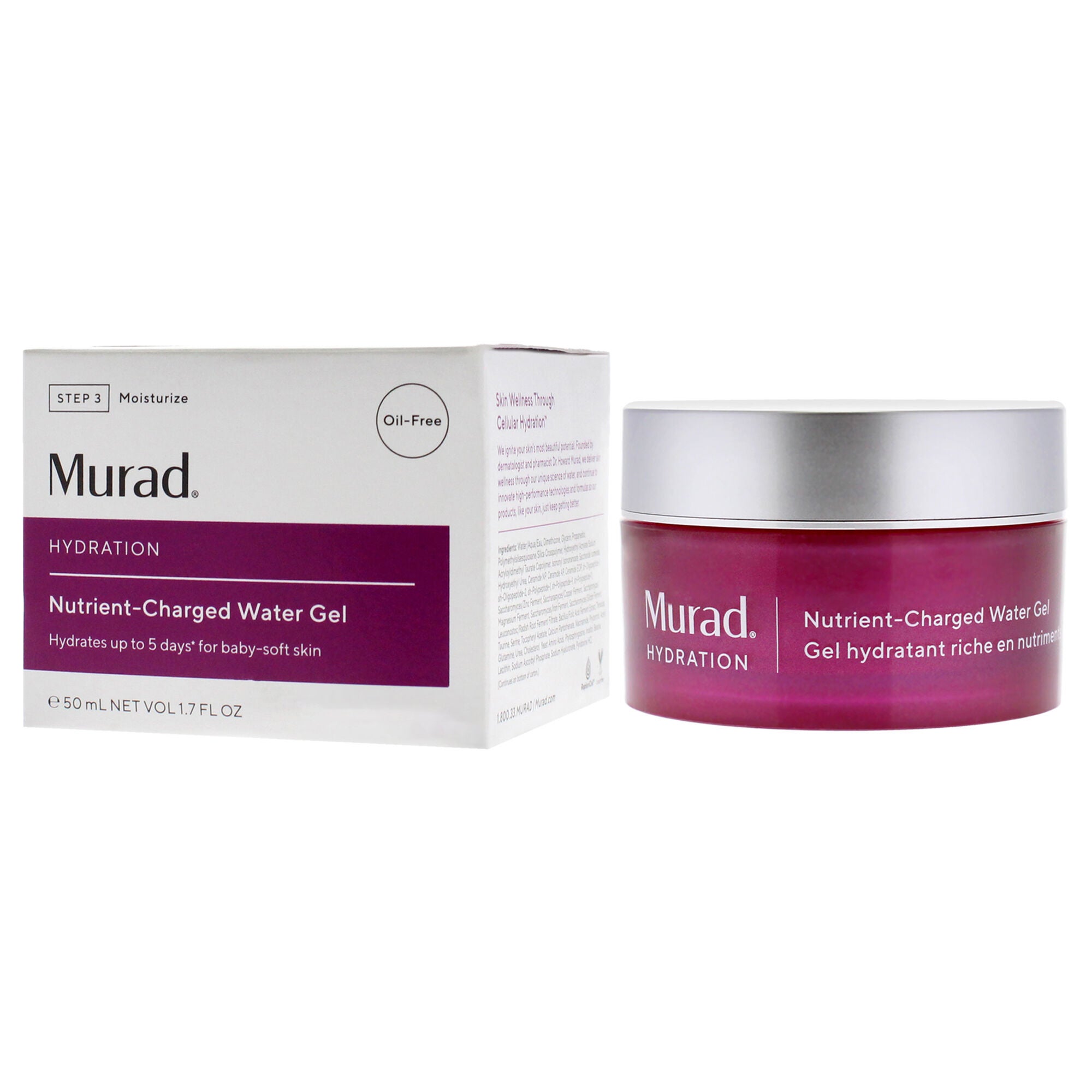 Nutrient Charged Water Gel by Murad for Unisex - 1.7 oz Gel, See Description, alternate image number 3