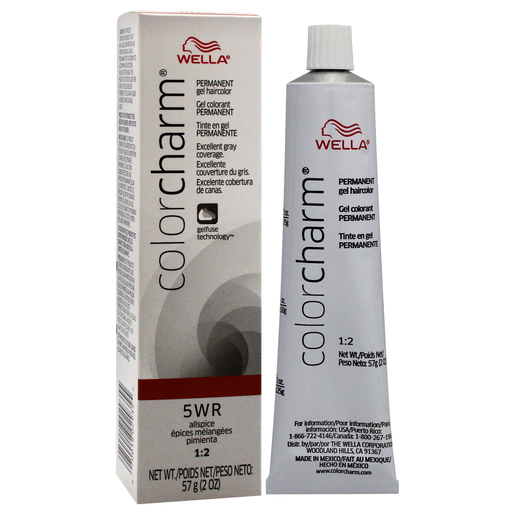 Color Charm Permanent Hair Color Gel - 5WR Allspice by Wella for Women - 2 oz Hair Color, See Description, alternate image number 2