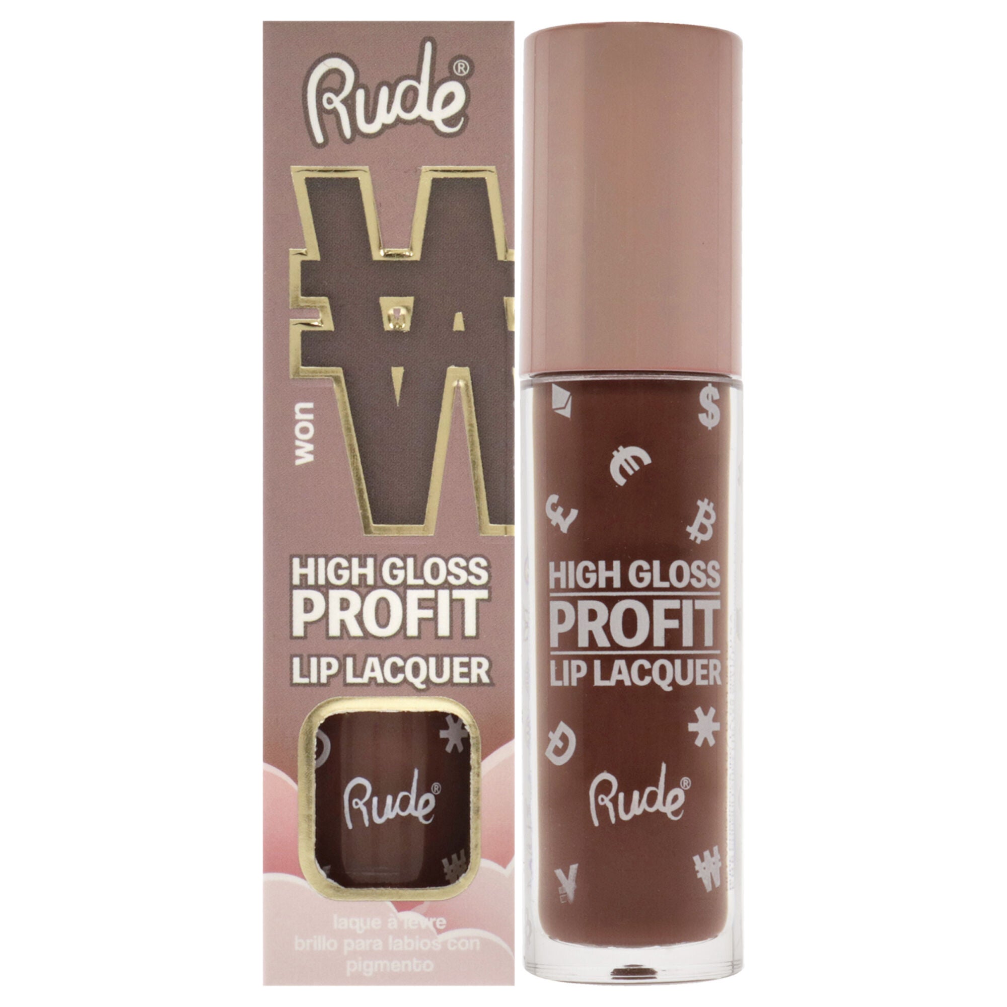 High Gloss Profit Lip Lacquer - Won by Rude Cosmetics for Women - 0.141 oz Lip Gloss, See Description, hi-res image number 0