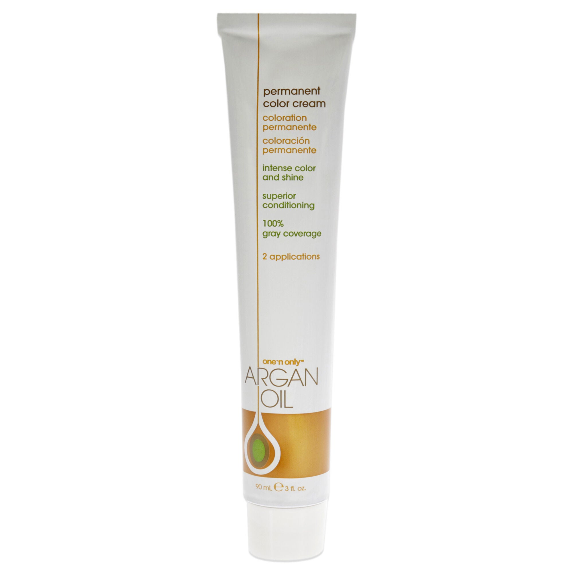 Argan Oil Permanent Color Cream - 2V Violet Black by One n Only for Unisex - 3 oz Hair Color, See Description, alternate image number 3