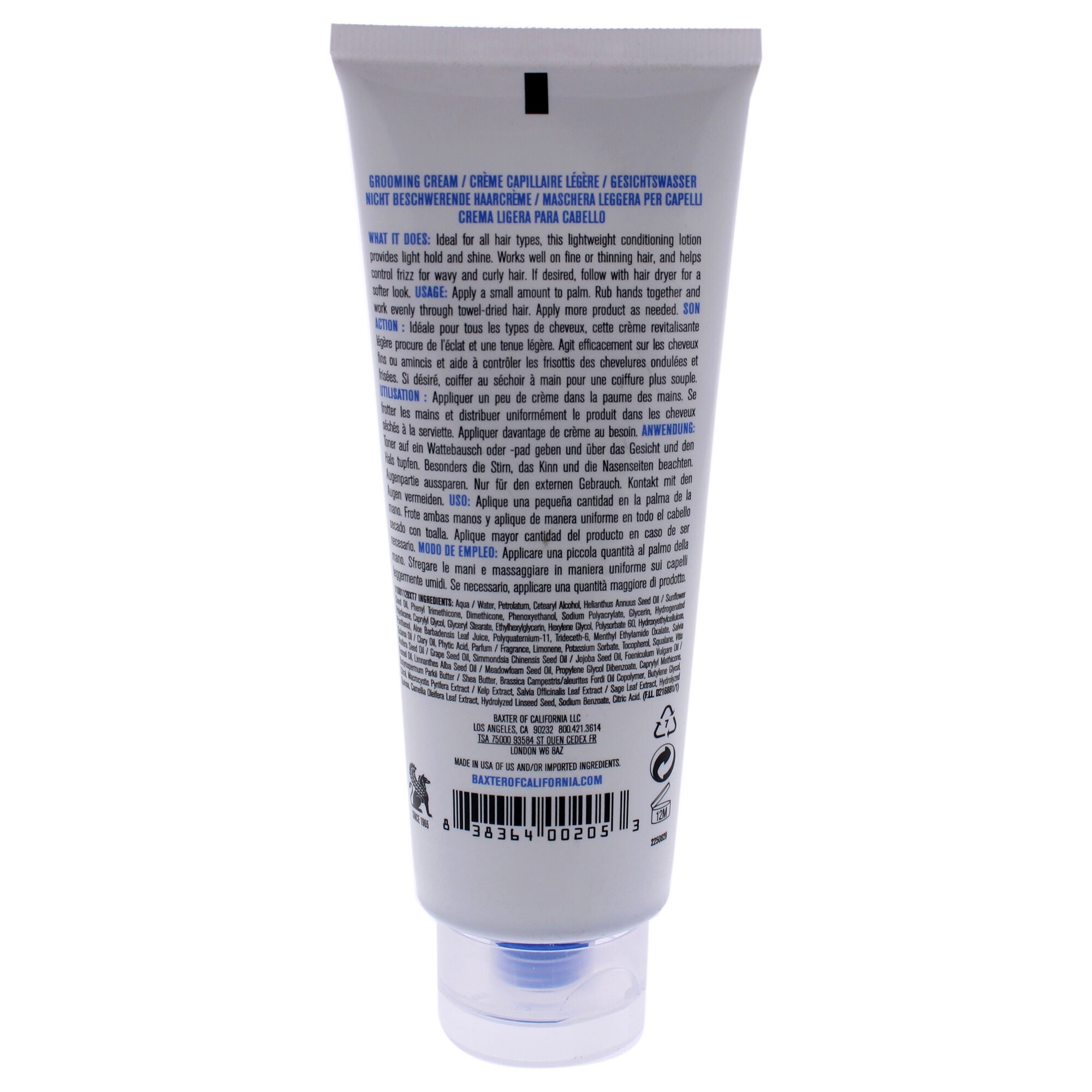 Grooming Cream by Baxter Of California for Men - 3.4 oz Cream, See Description, alternate image number 1