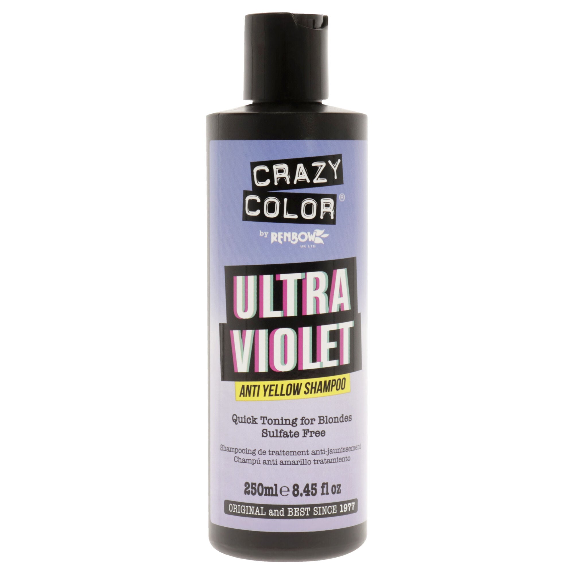 Ultraviolet Anti Yellow Shampoo by Crazy Color for Women - 8.45 oz Shampoo, See Description, hi-res image number 0
