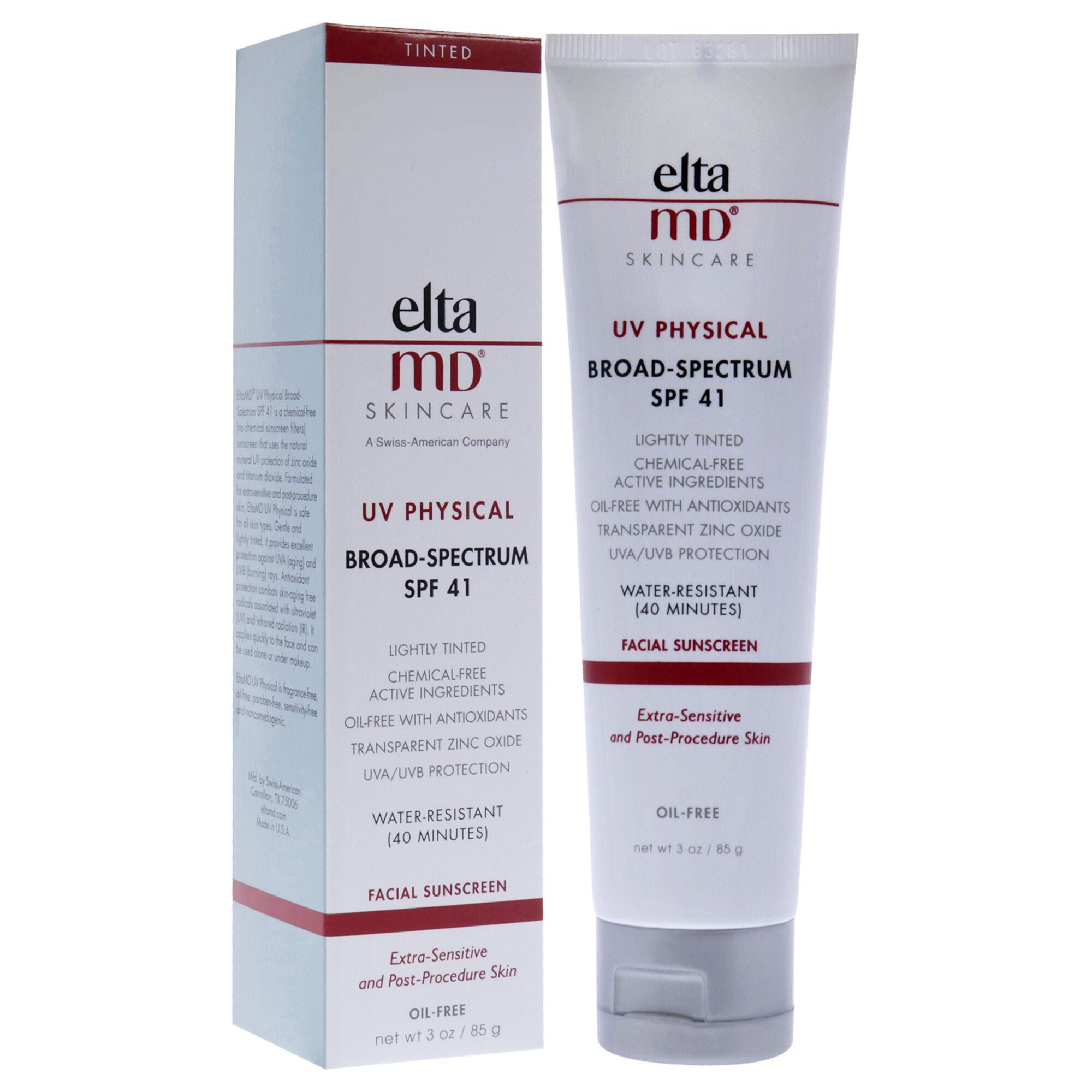 UV Physical Sunscreen SPF 41 by EltaMD for Unisex - 3 oz Sunscreen, , alternate image number 7