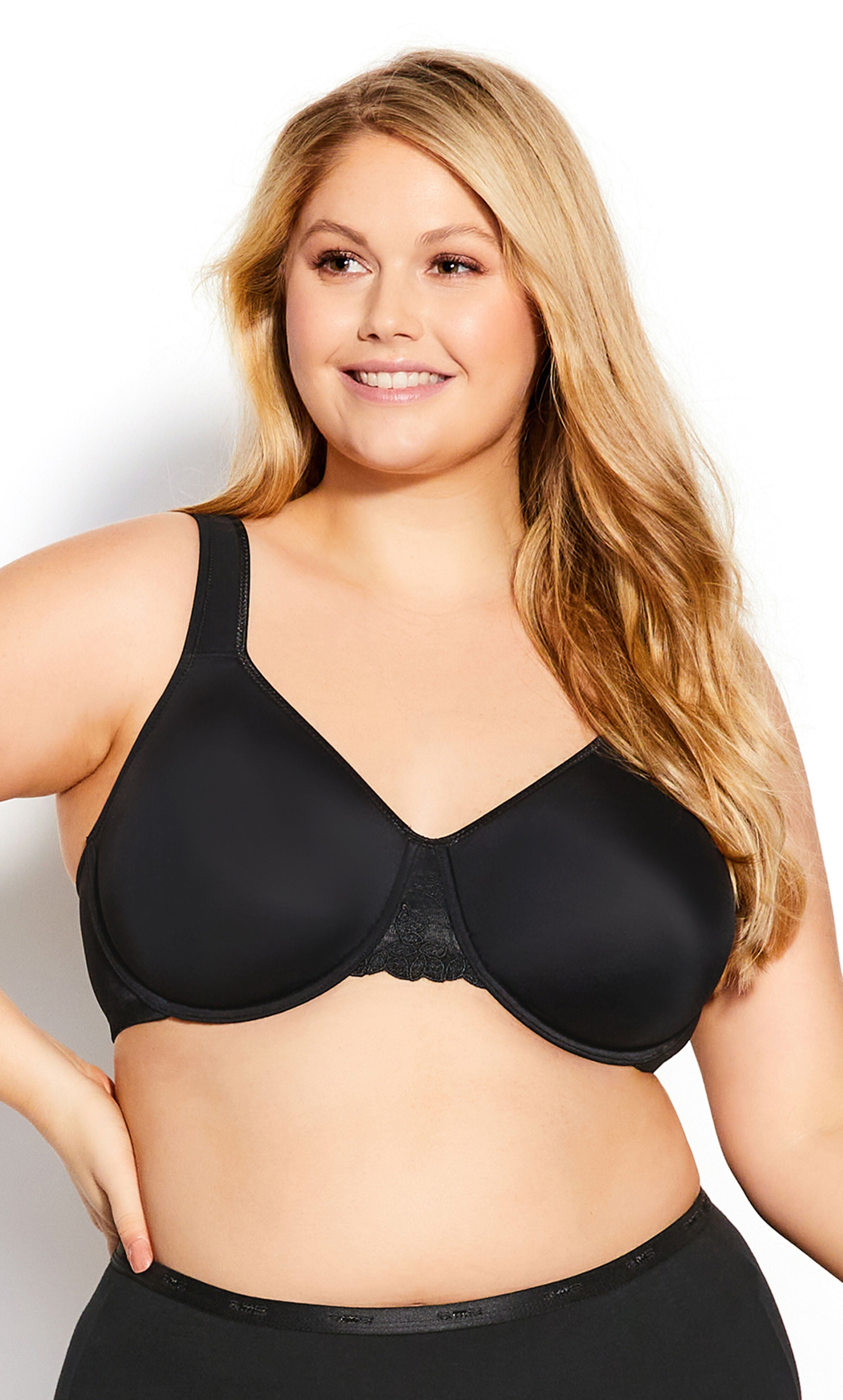 Smooth Caress Bra - black, Black, hi-res image number 0