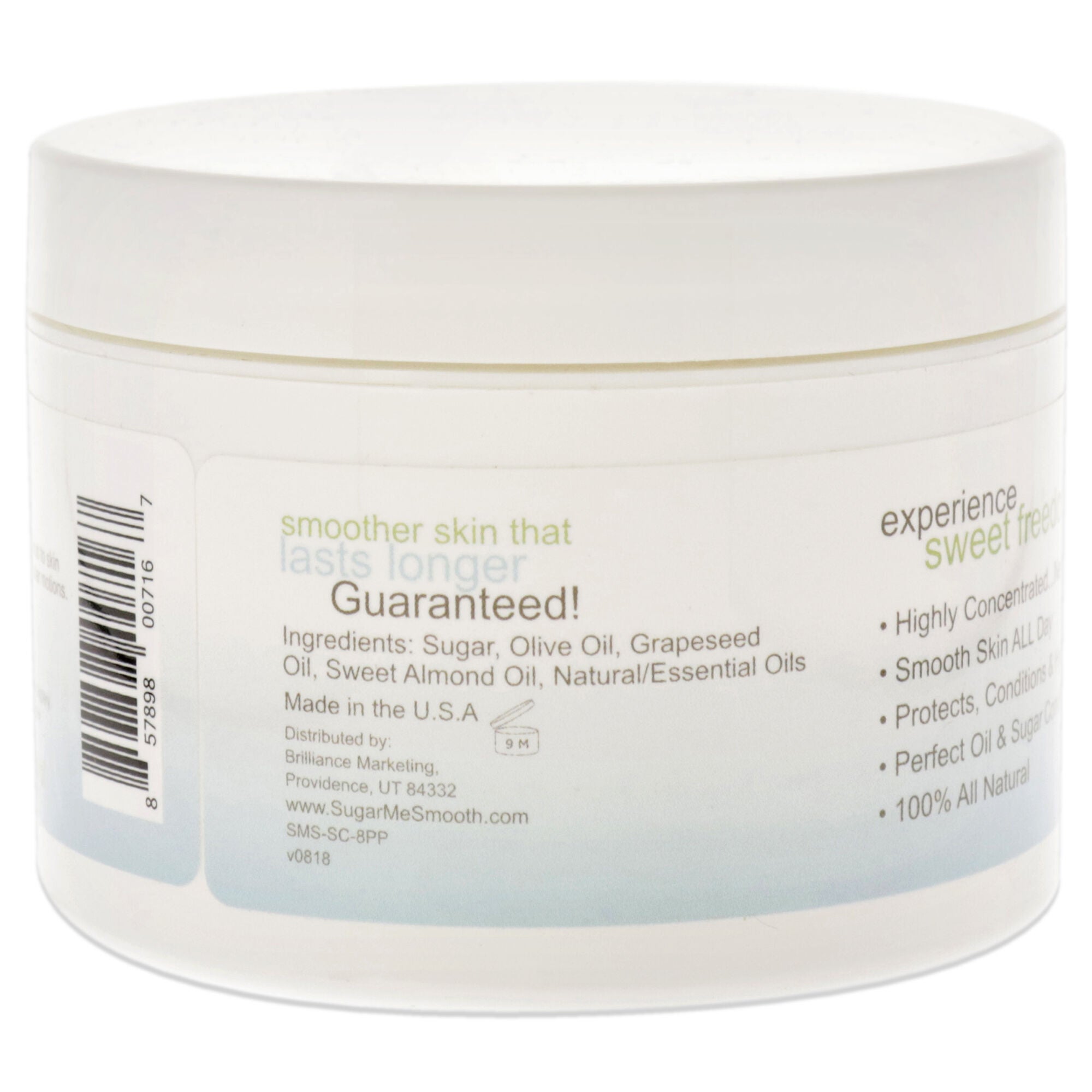 Body Scrub - Pure Peppermint by Sugar Me Smooth for Unisex - 8.9 oz Scrub, See Description, alternate image number 2