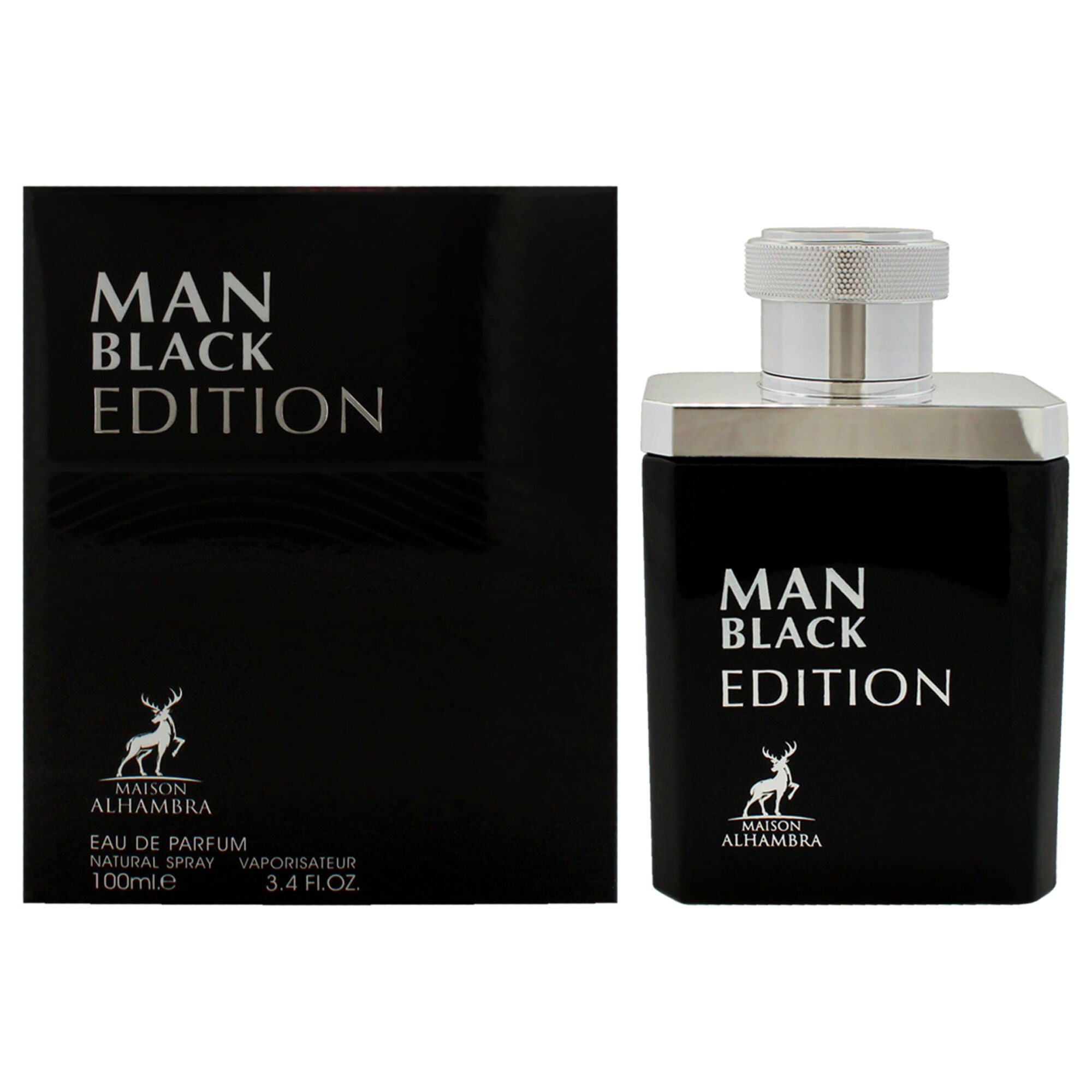 Black Edition by Maison Alhambra for Men - 3.4 oz EDP Spray, See Description, hi-res image number 0