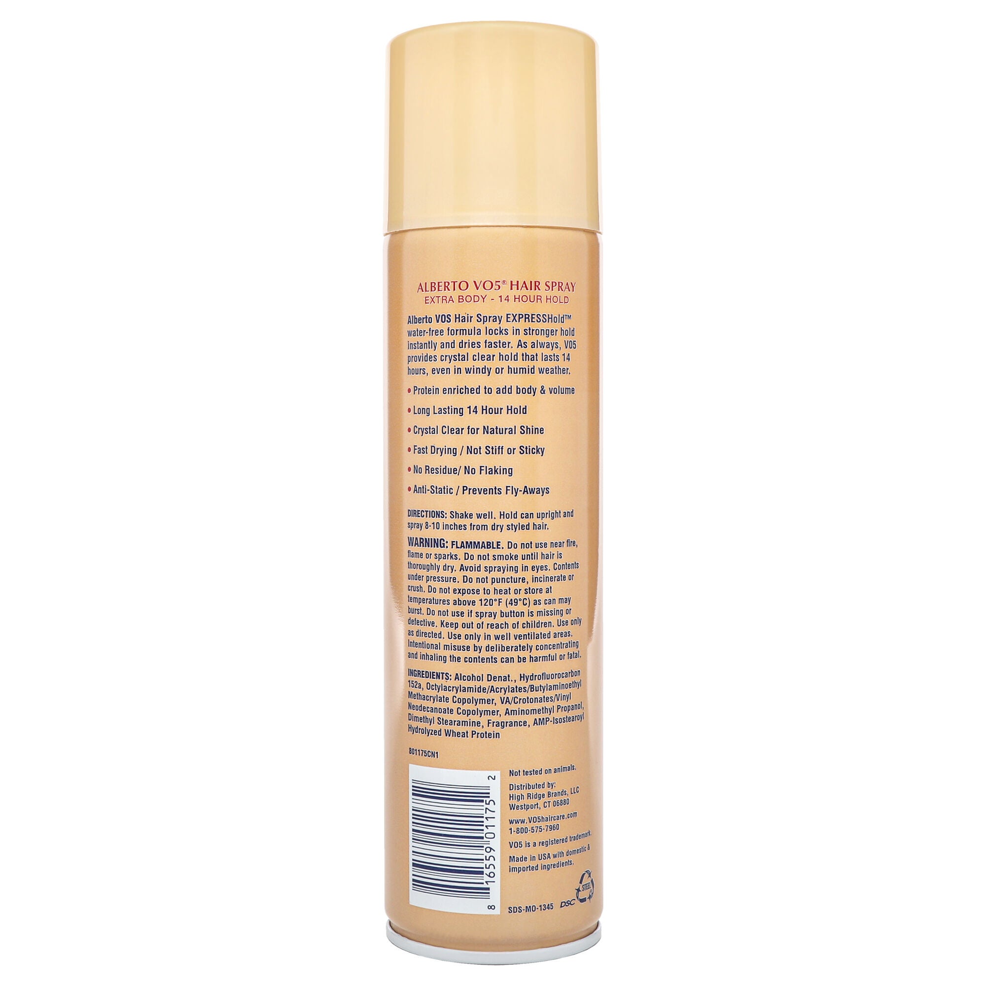 Crystal Clear Extra Body Hair Spray by Alberto VO5 for Unisex - 8.5 oz Hair Spray, See Description, alternate image number 2