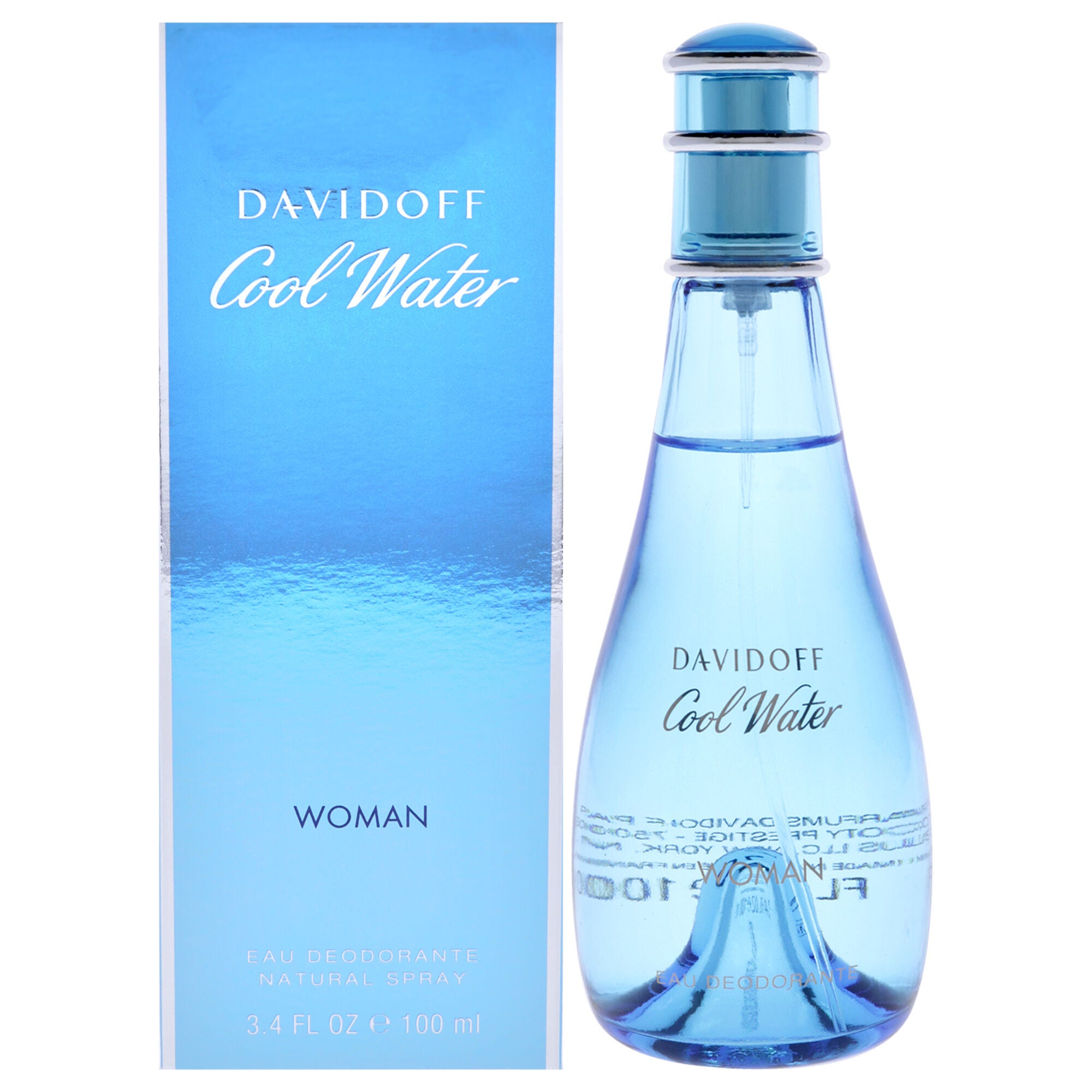 Cool Water by Davidoff for Women - 3.4 oz Deodorant Spray, See Description, hi-res image number 0