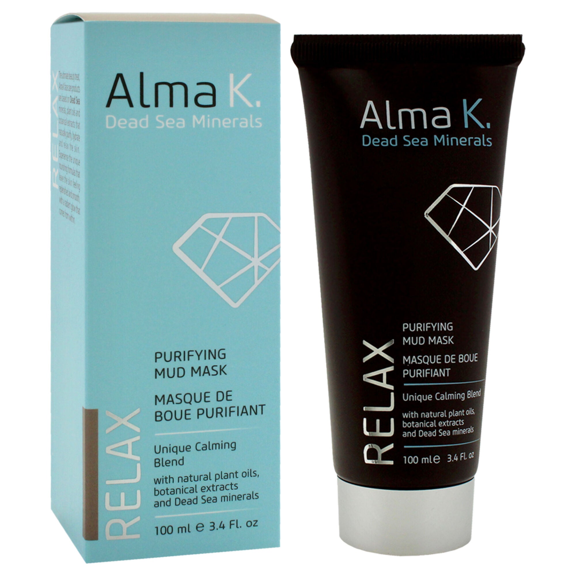 Purifying Mud Mask by Alma K for Women - 3.4 oz Mask, See Description, alternate image number 2