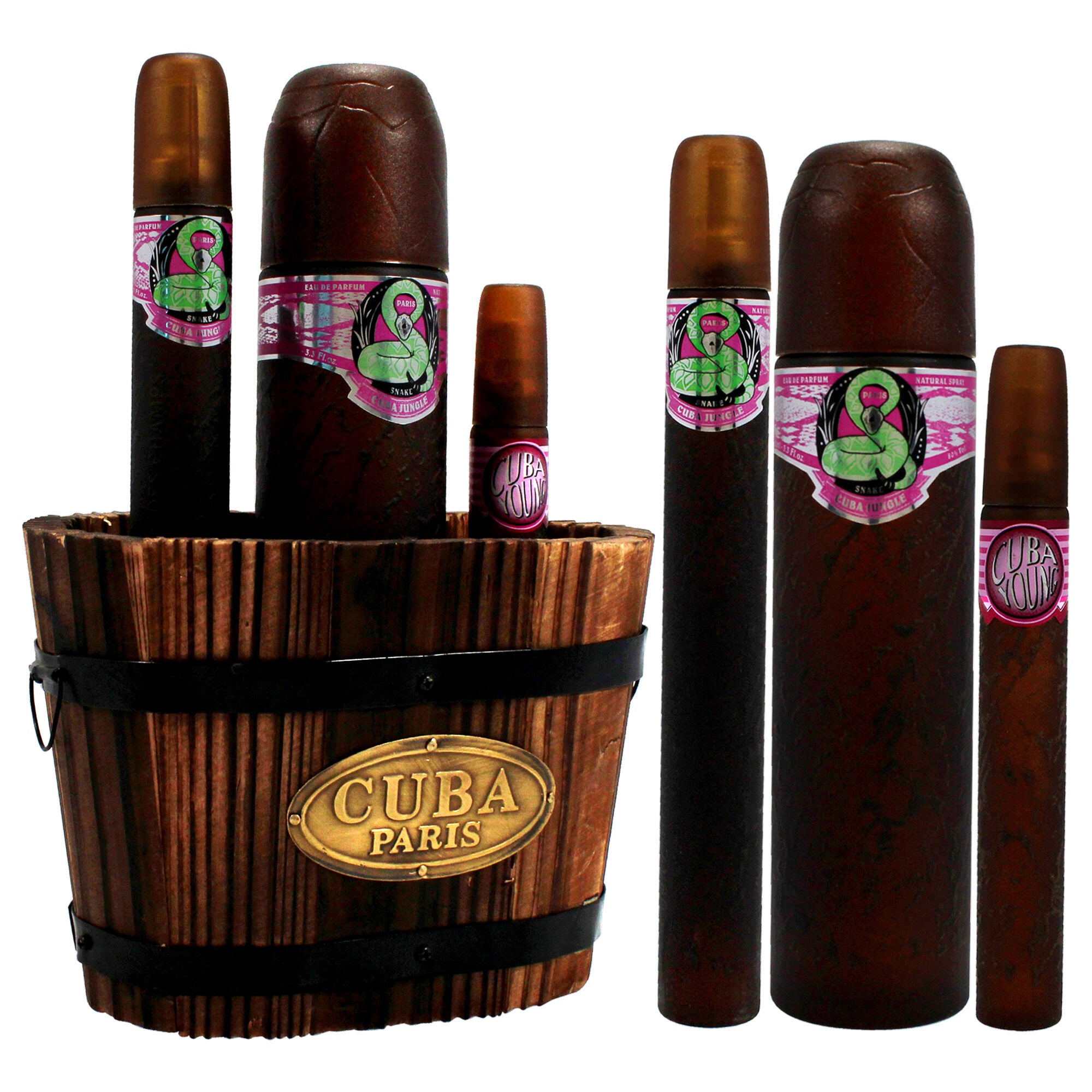 Cuba Jungle Snake by Cuba for Women - 3 Pc Gift Set 3.3oz EDP Spray, 1.17oz EDP Spray, 0.5oz EDP Spray, See Description, alternate image number 2