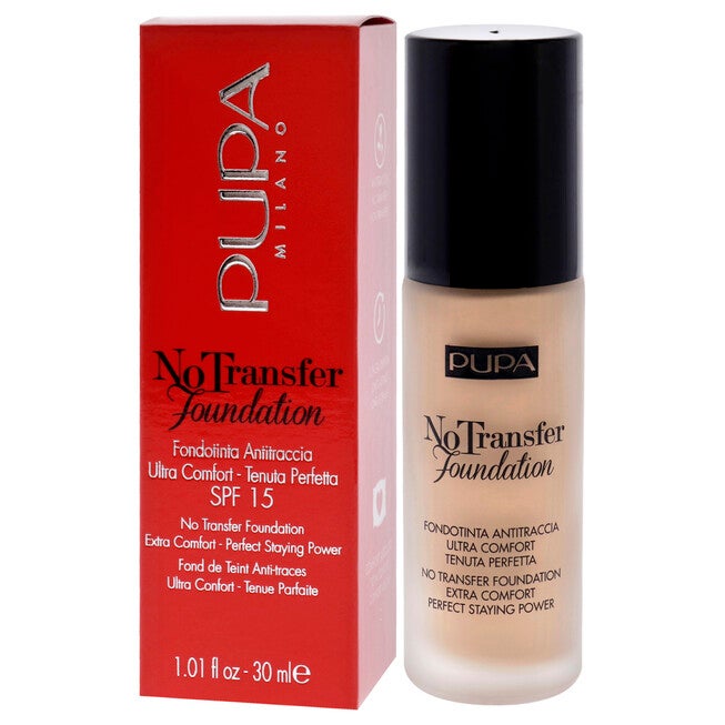 No Transfer Foundation SPF 15 - 02 Light Beige by Pupa Milano for Women - 1.01 oz Foundation, See Description, alternate image number 3