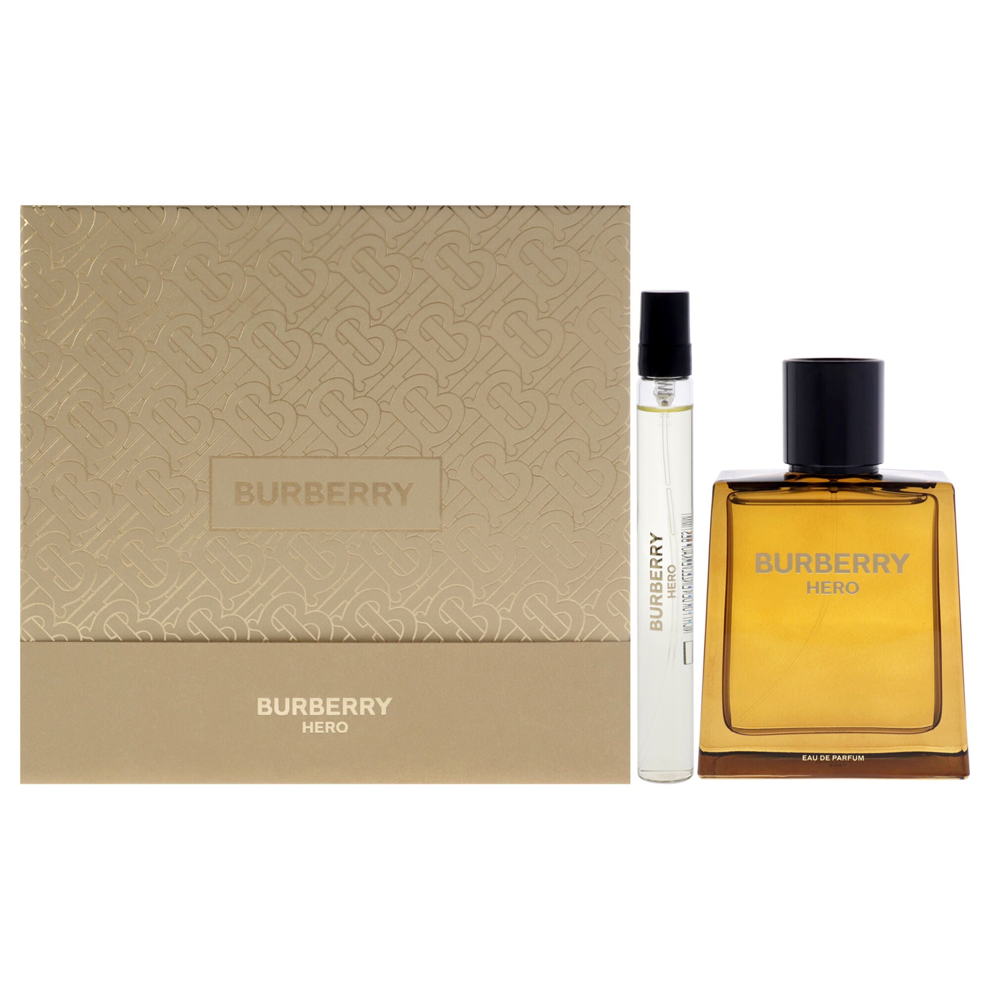 Burberry Hero by Burberry for Men - 2 Pc 3.3oz EDP Spray, 0.33oz EDP Travel Spray, See Description, hi-res image number 0