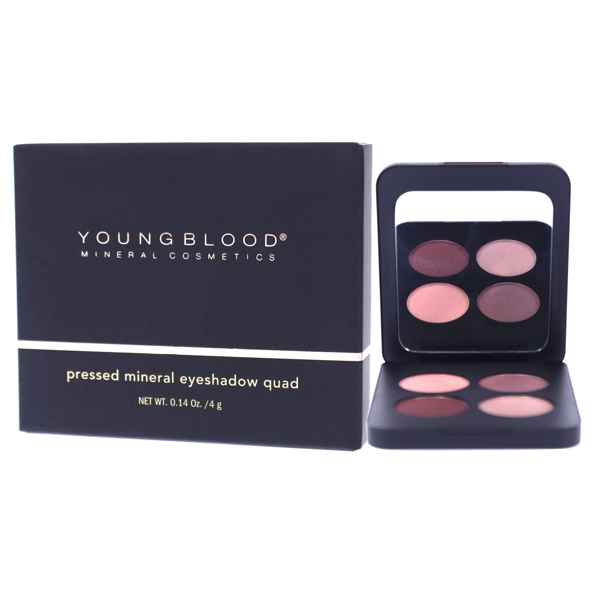 Pressed Mineral Eyeshadow Quad - Vintage by Youngblood for Women - 0.14 oz Eye Shadow, , alternate image number 7